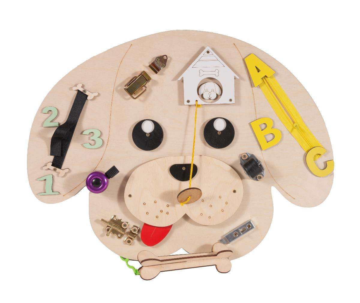 Montessori wooden board Dog