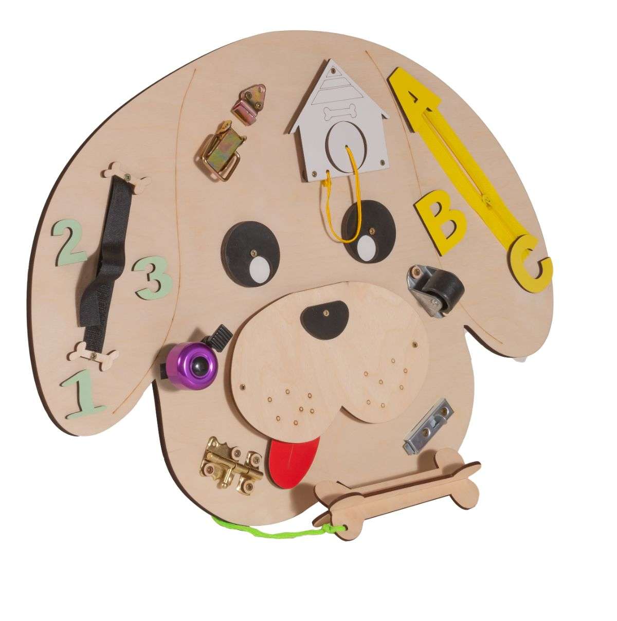 Montessori wooden board Dog