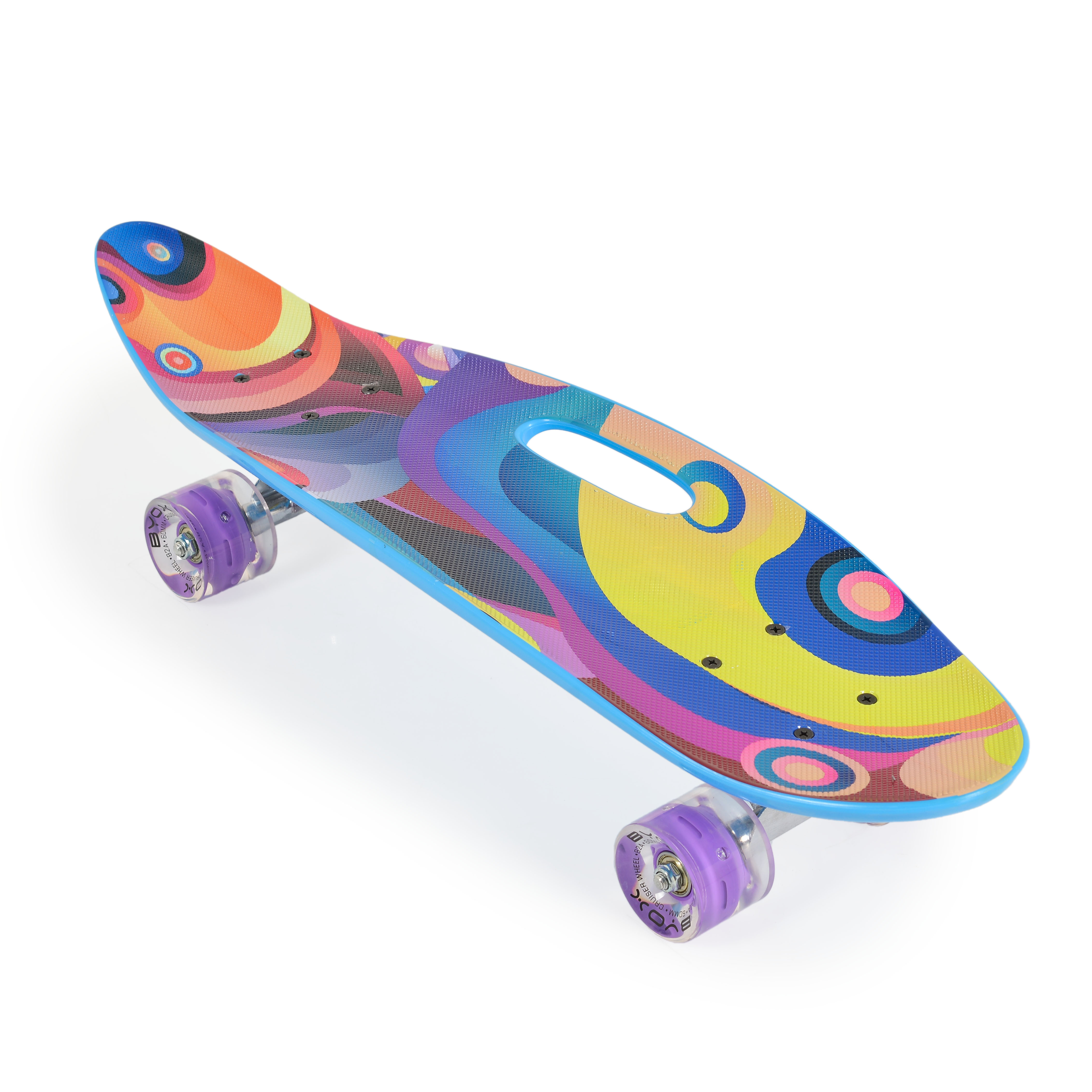 Scateboard 26“ with handle violet