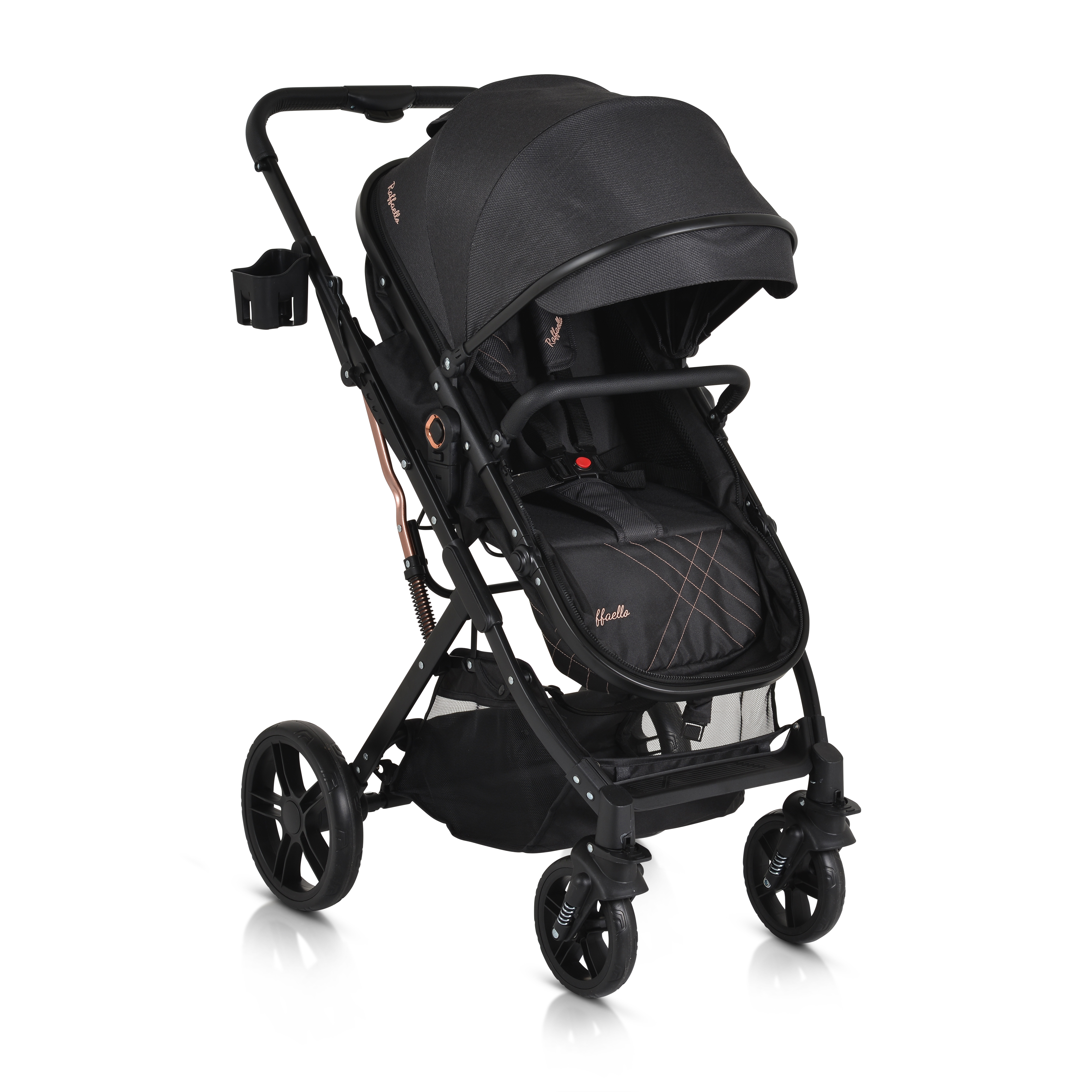 Travel system stroller Raffaello black