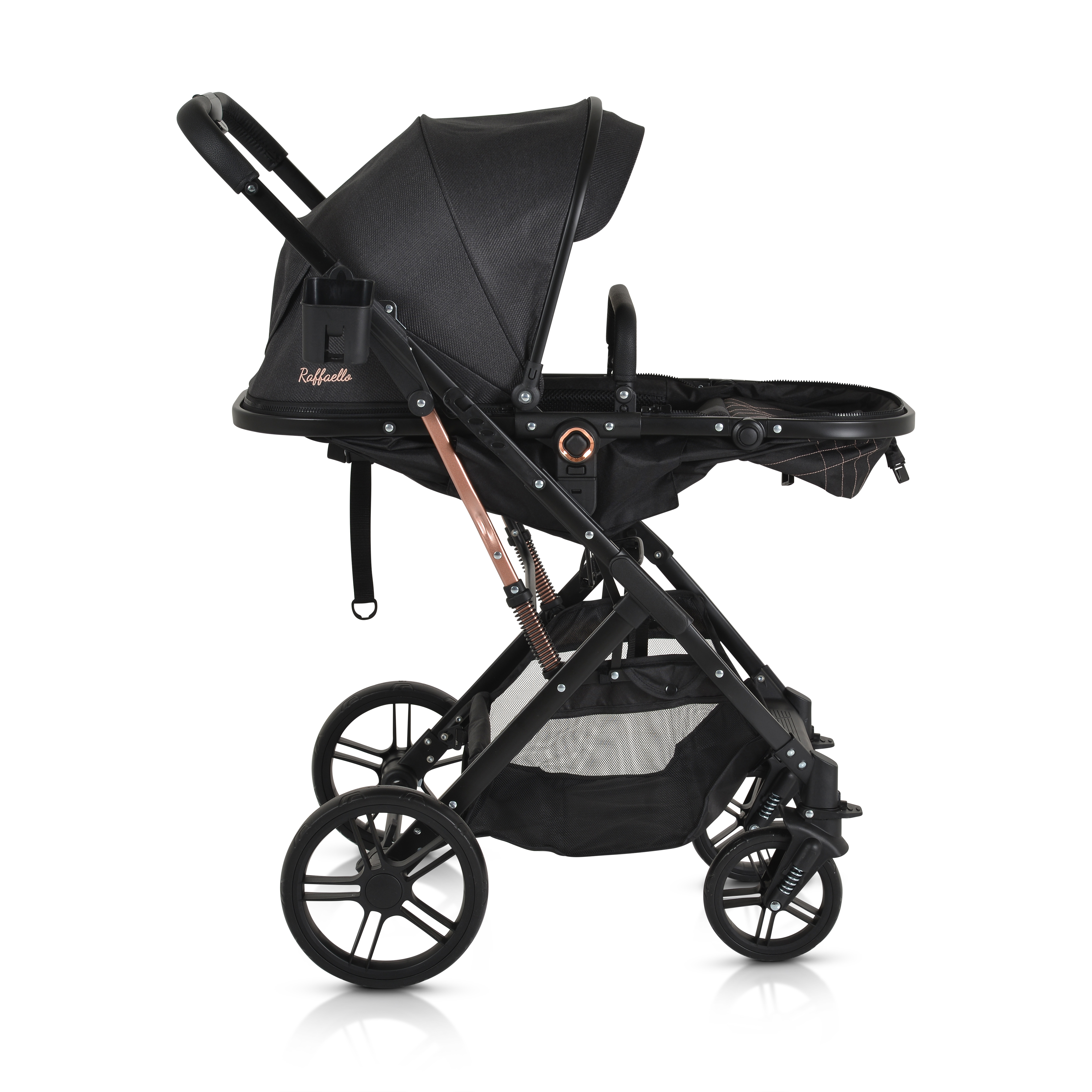 Travel system stroller Raffaello black
