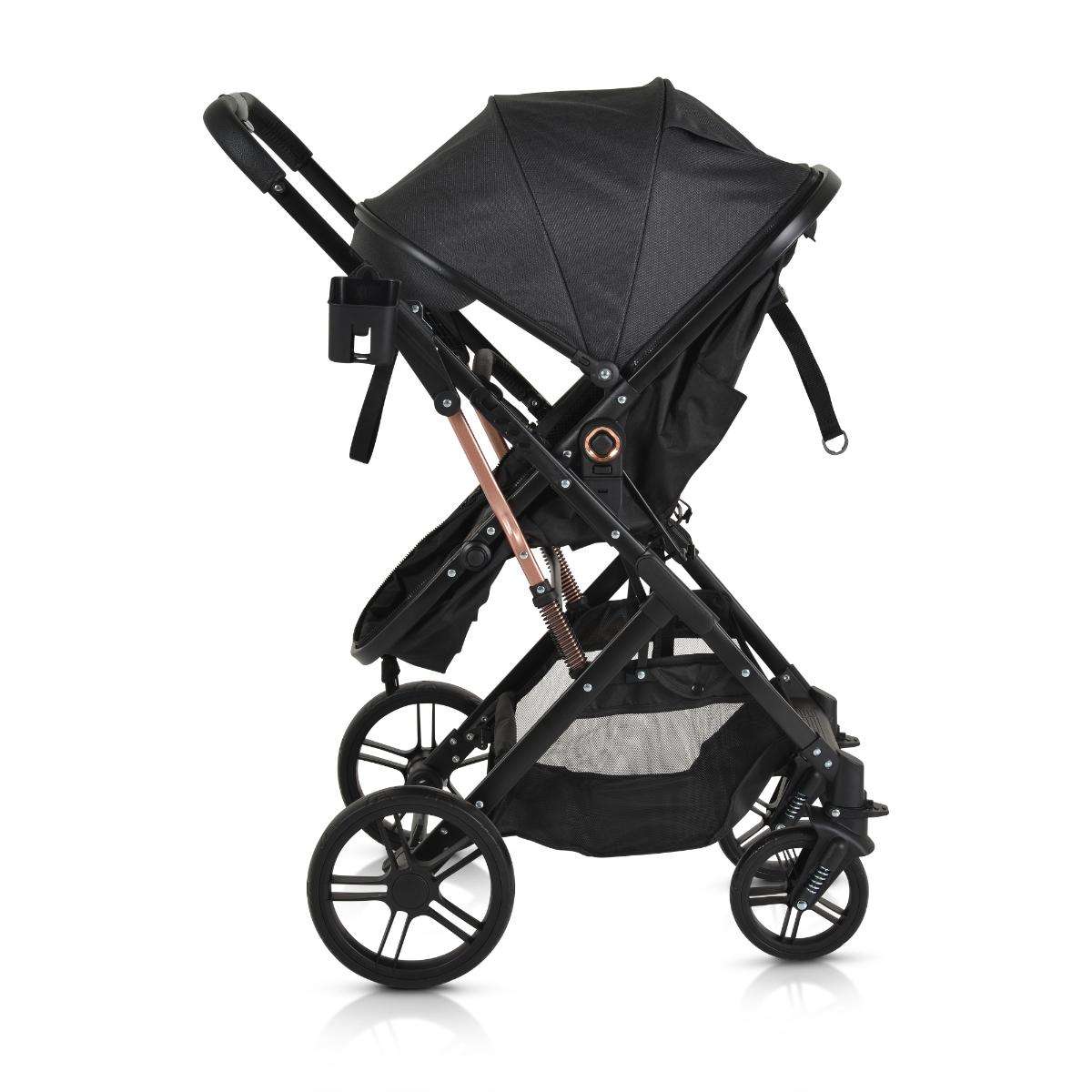 Travel system stroller Raffaello black
