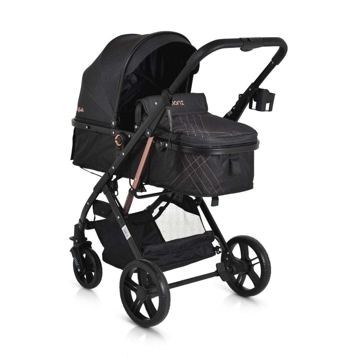 Travel system stroller Raffaello black