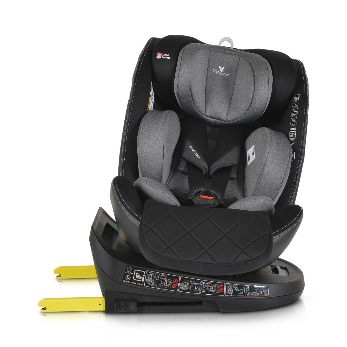 Baby car seat Castor 40-150cm grey