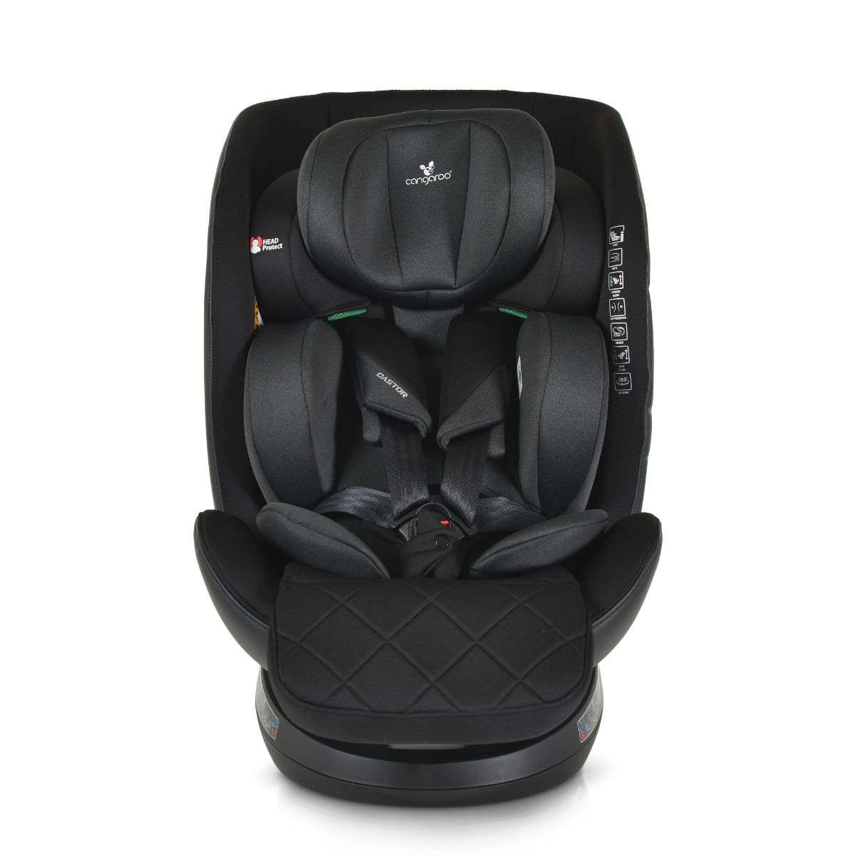 Стол за кола Castor с опция сън 40-150см черен