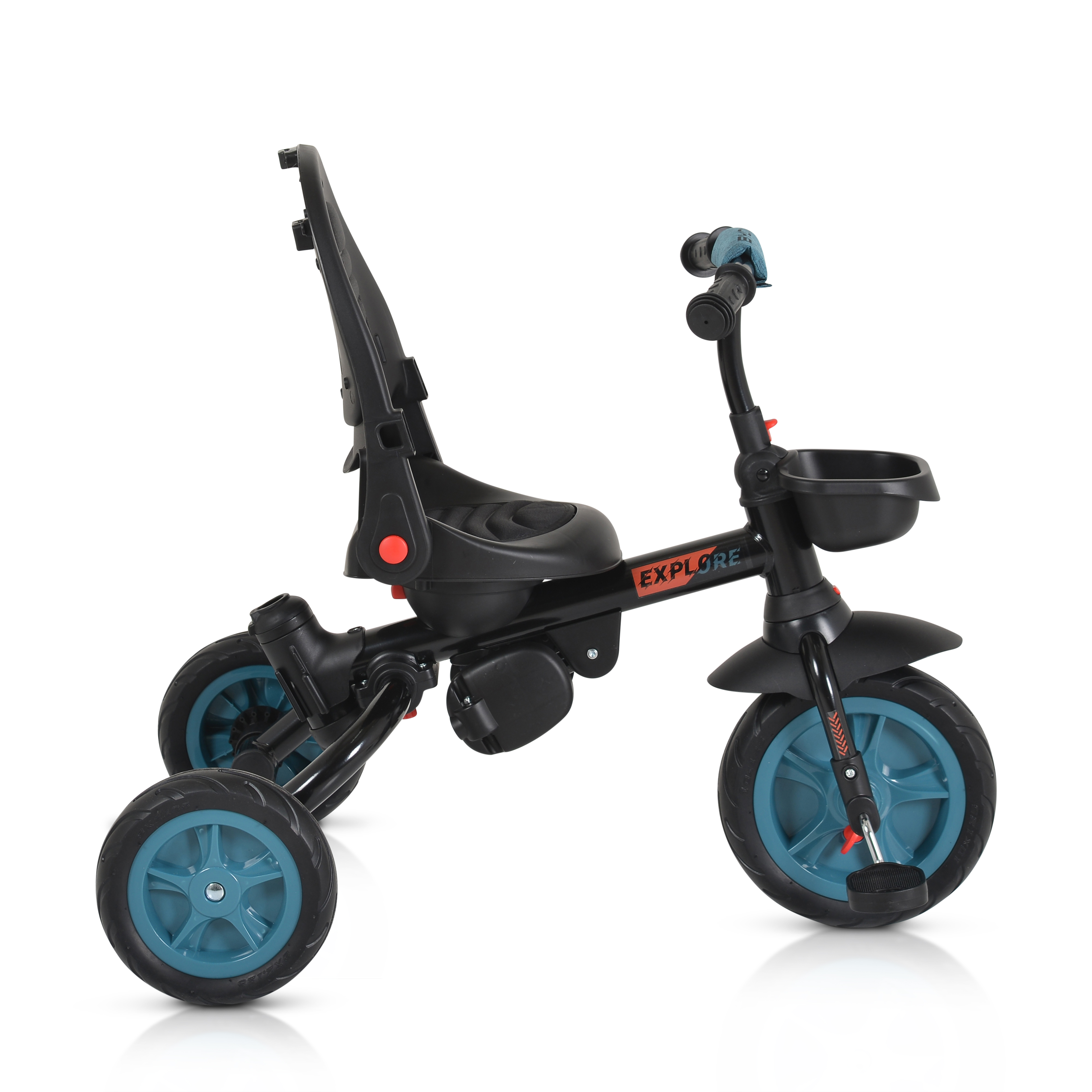 Tricycle Explore with foldable handlebar turquoise