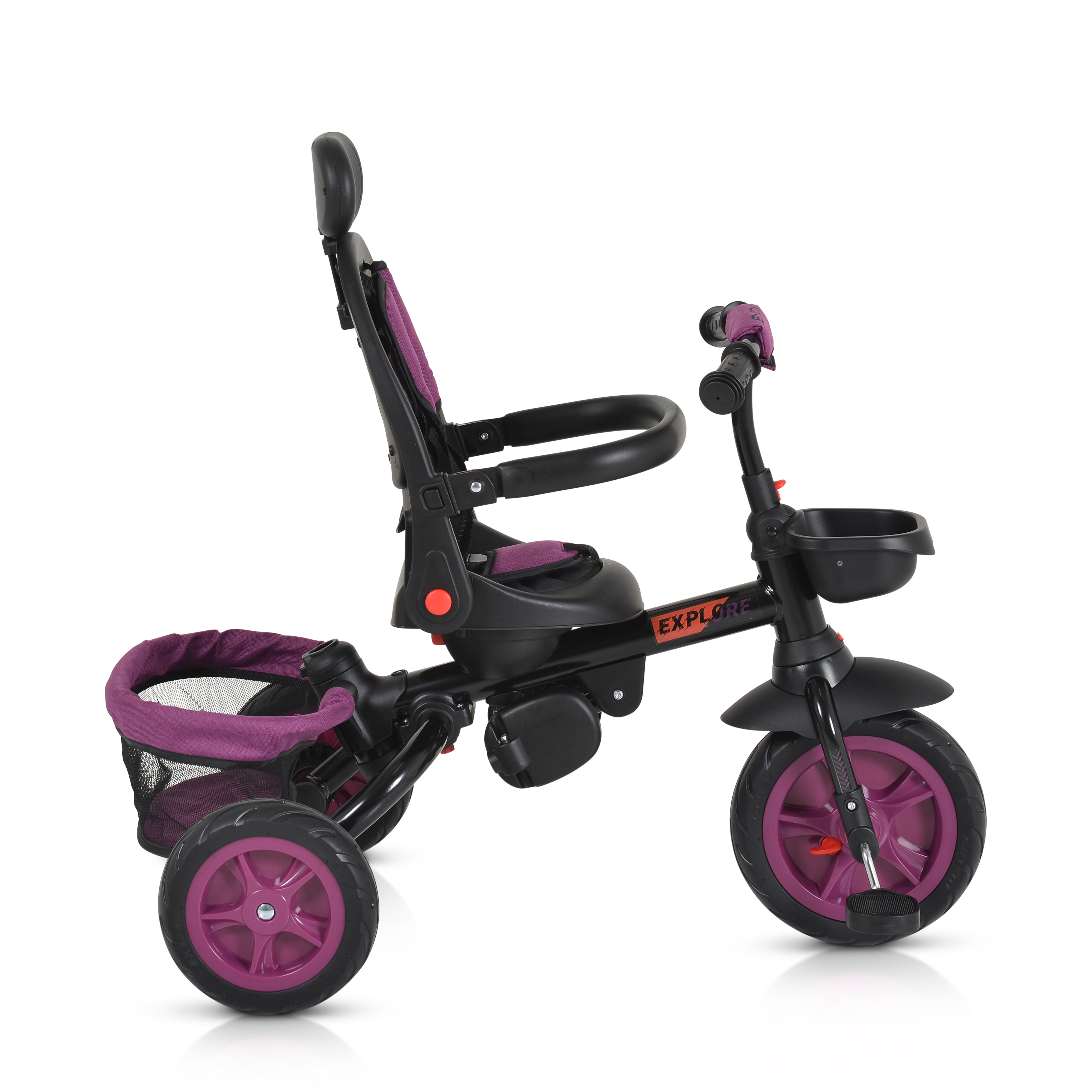 Tricycle Explore with foldable handlebar purple