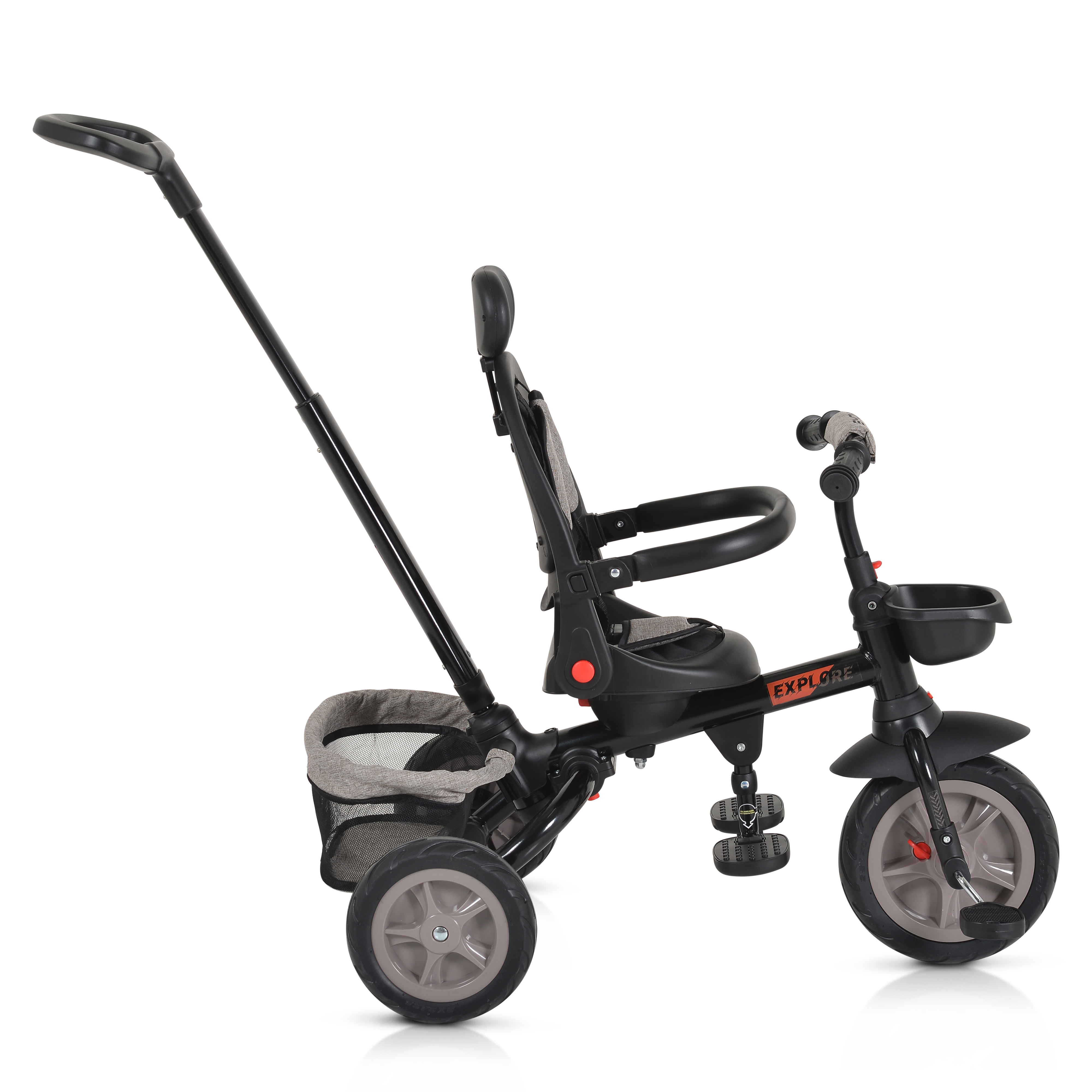 Tricycle Explore with foldable handlebar beige