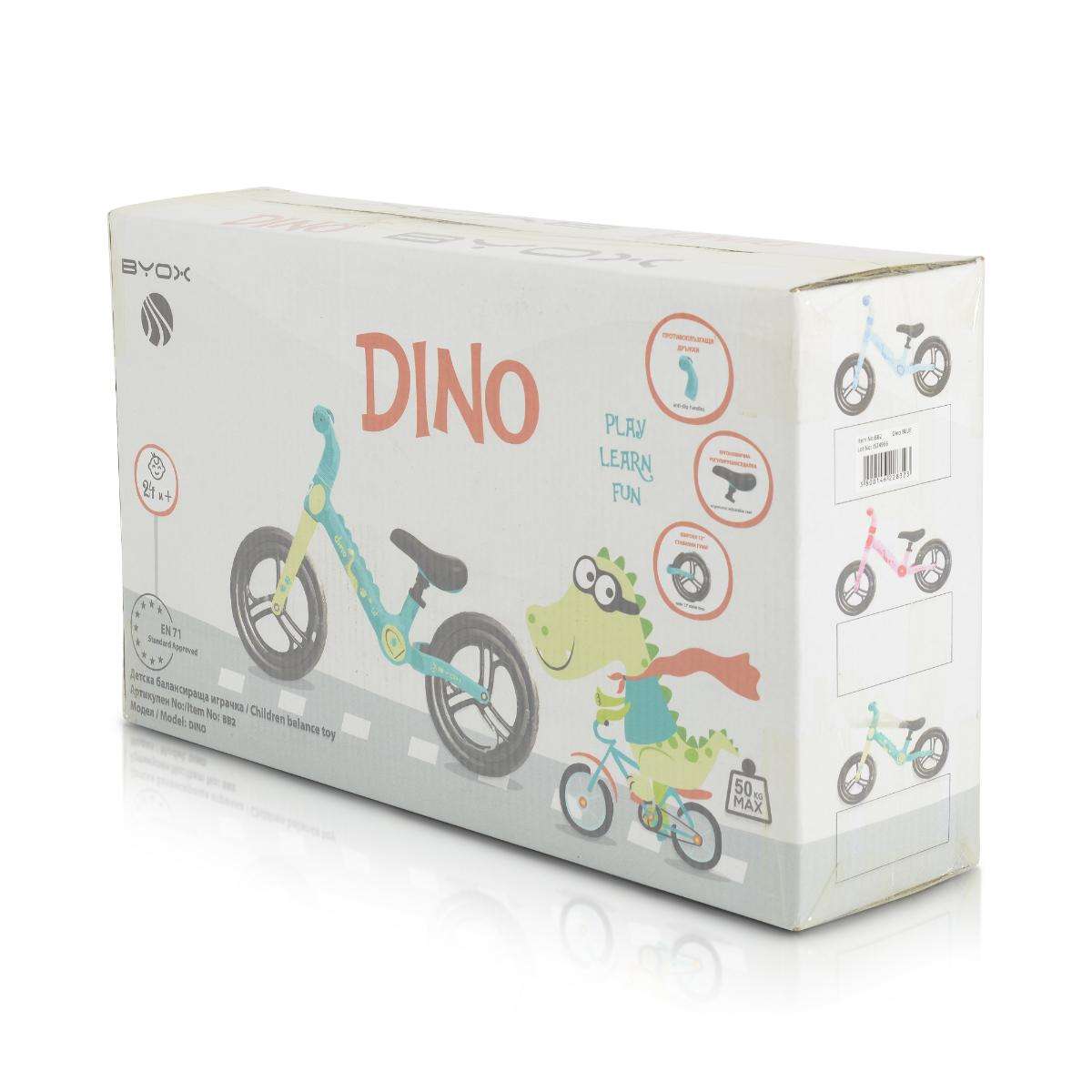 Balance bike Dino green