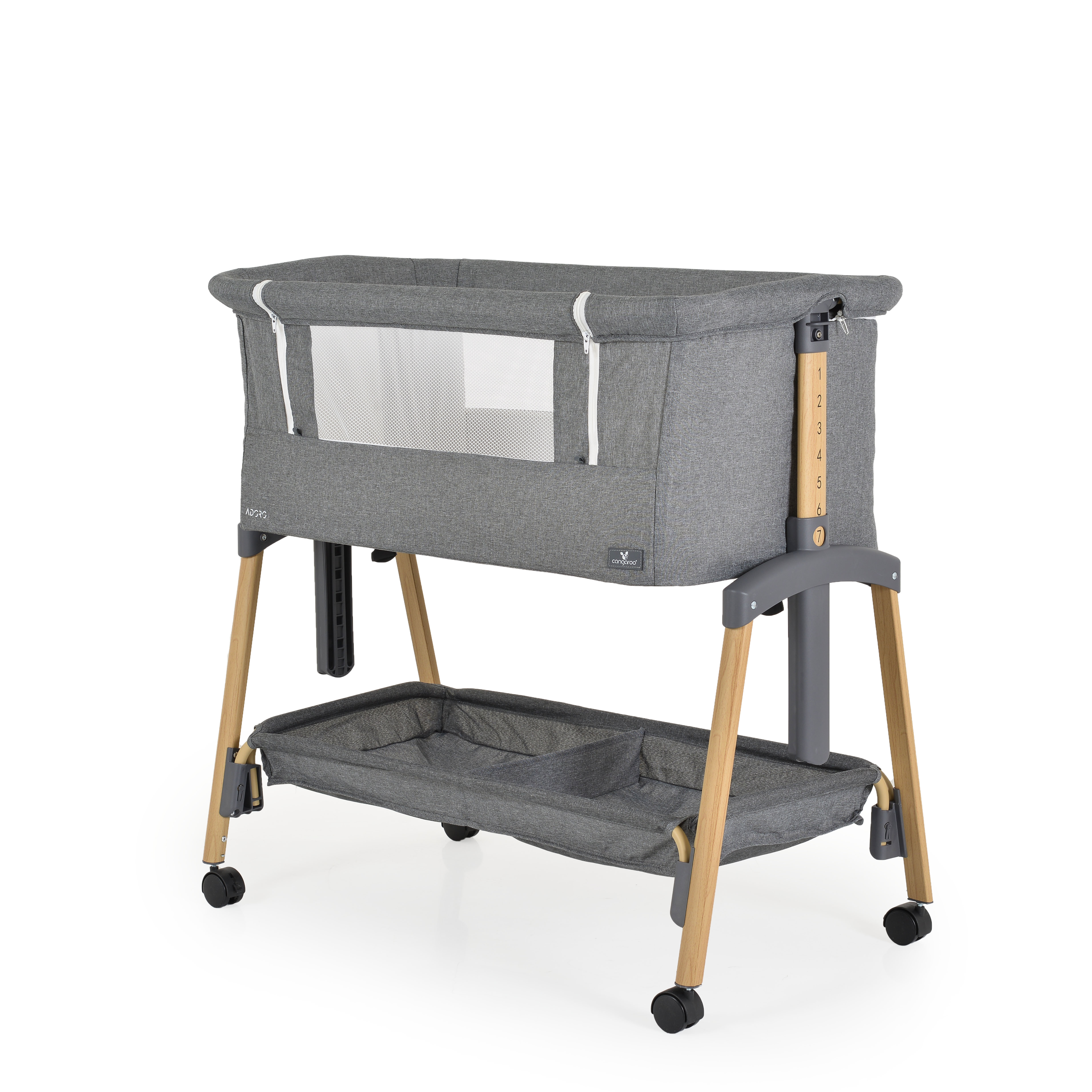 Baby crib Adoro grey