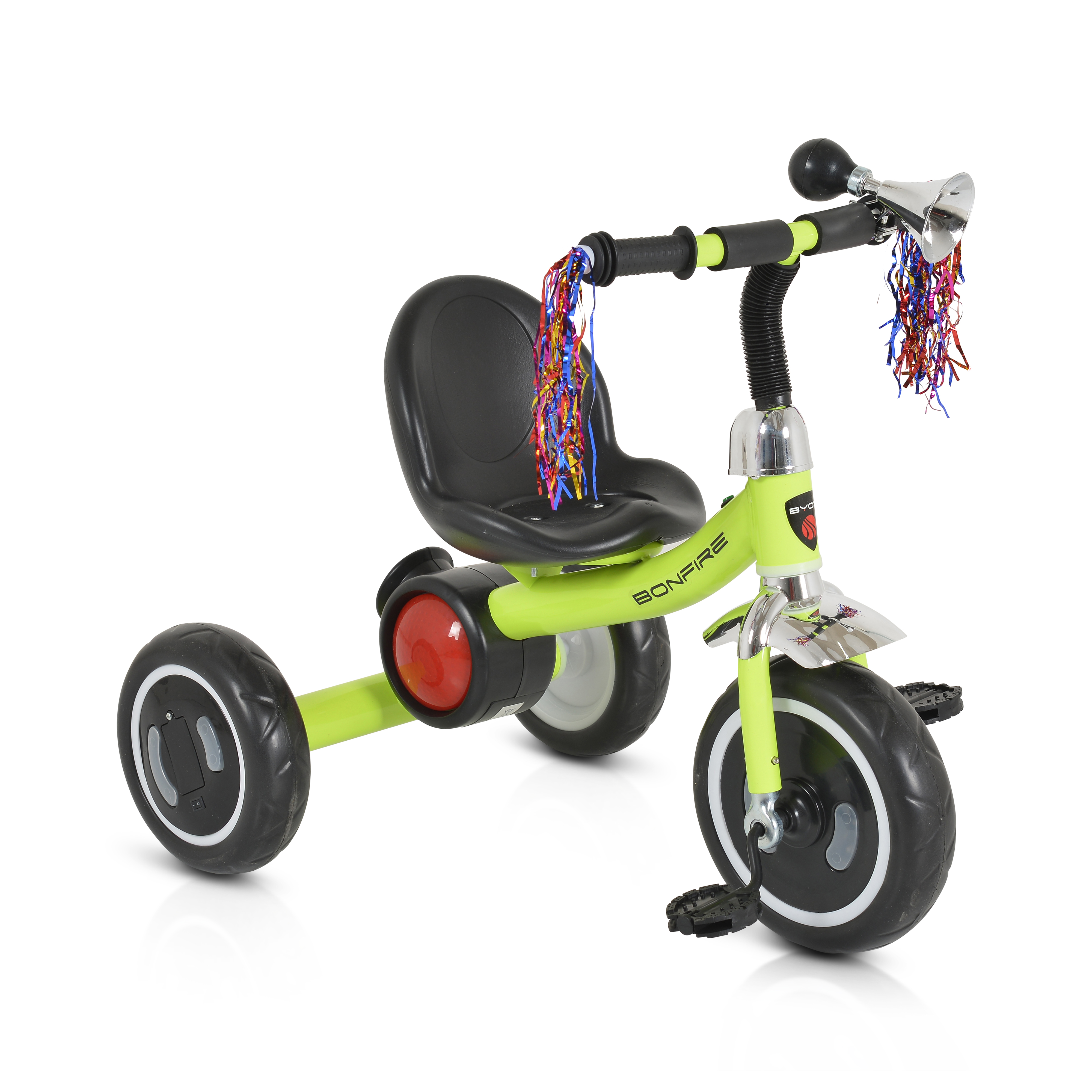 Children’s Tricycle Bonfire with glowing tires green