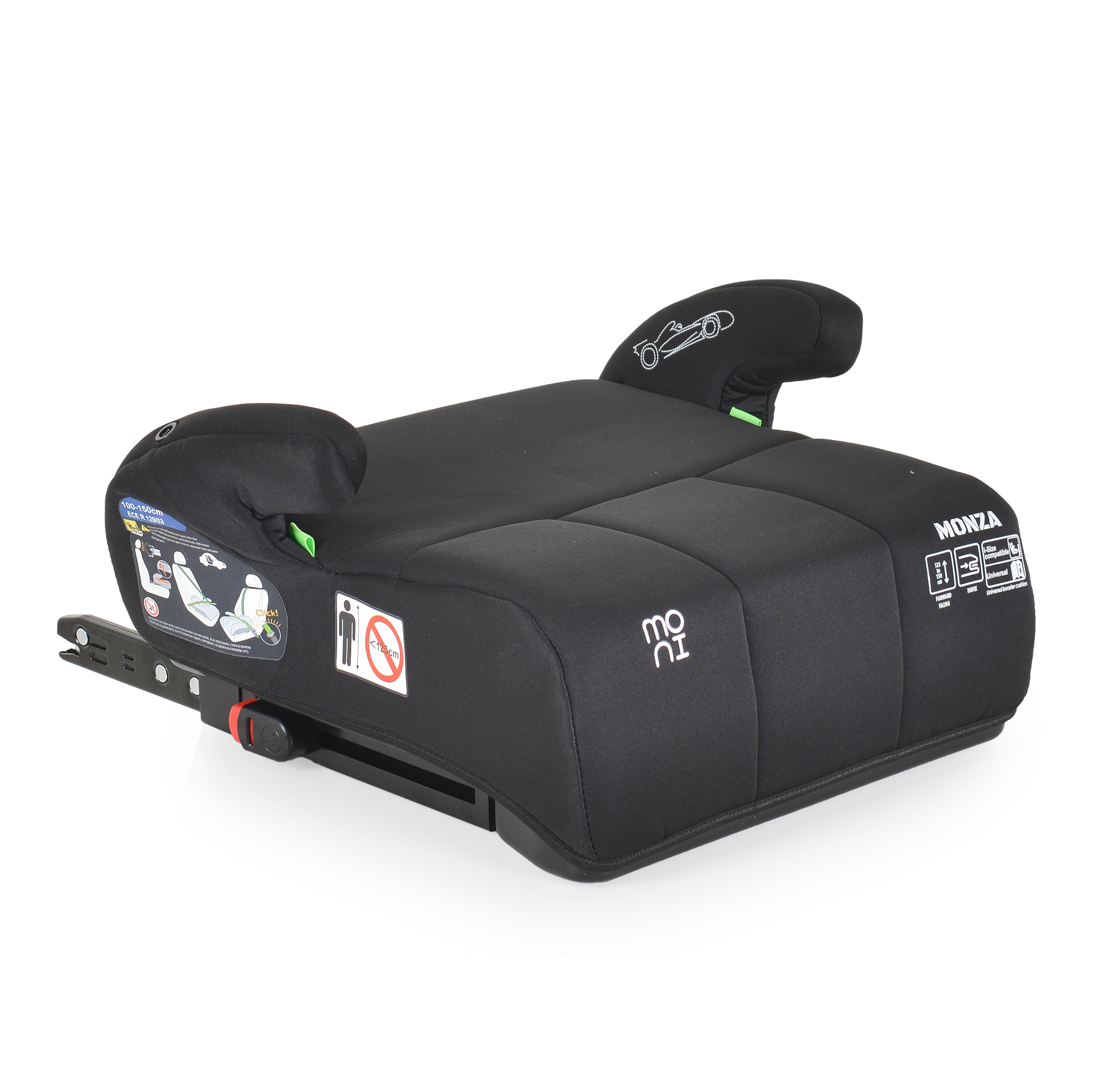 Car seat Monza black 100-150cm