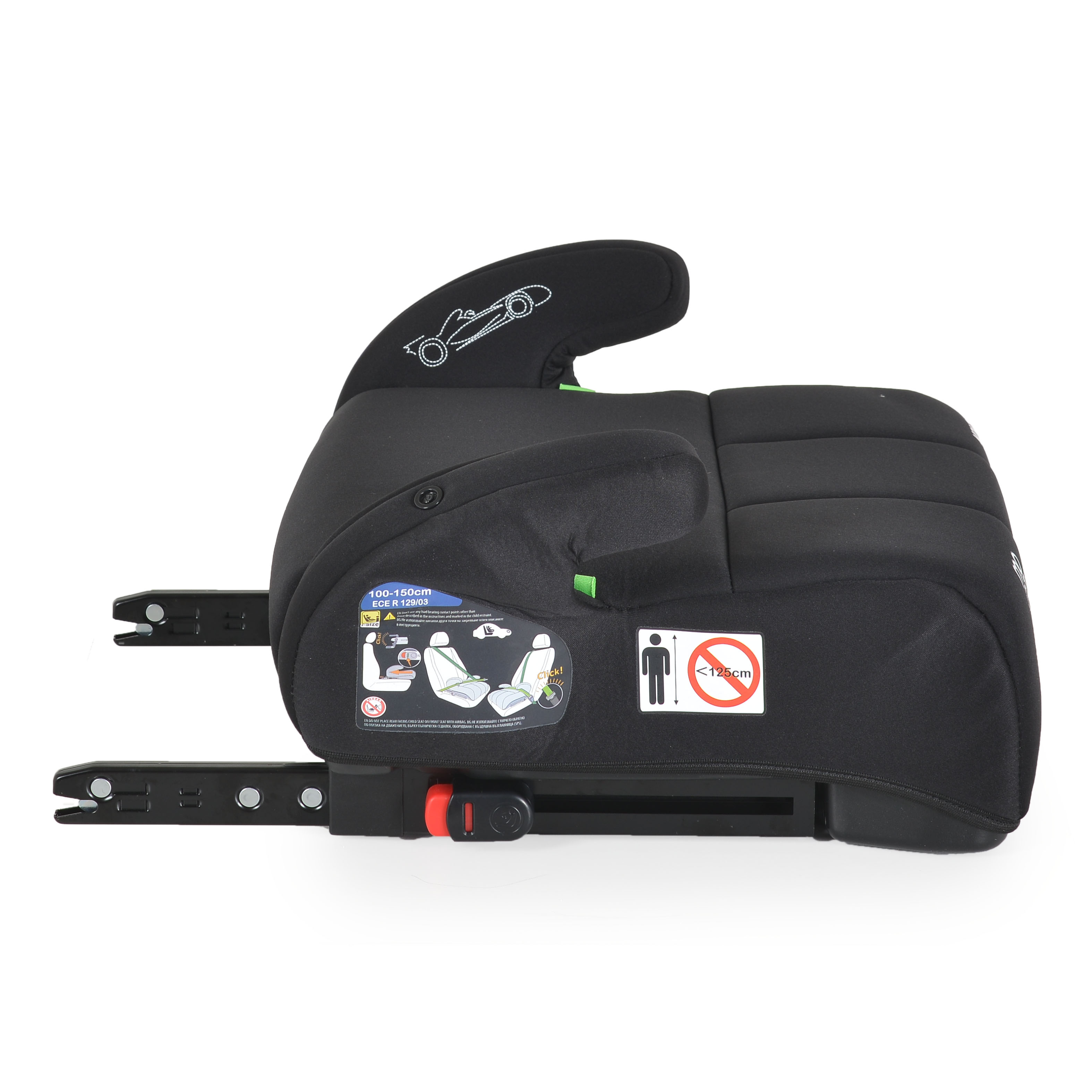Car seat Monza black 100-150cm