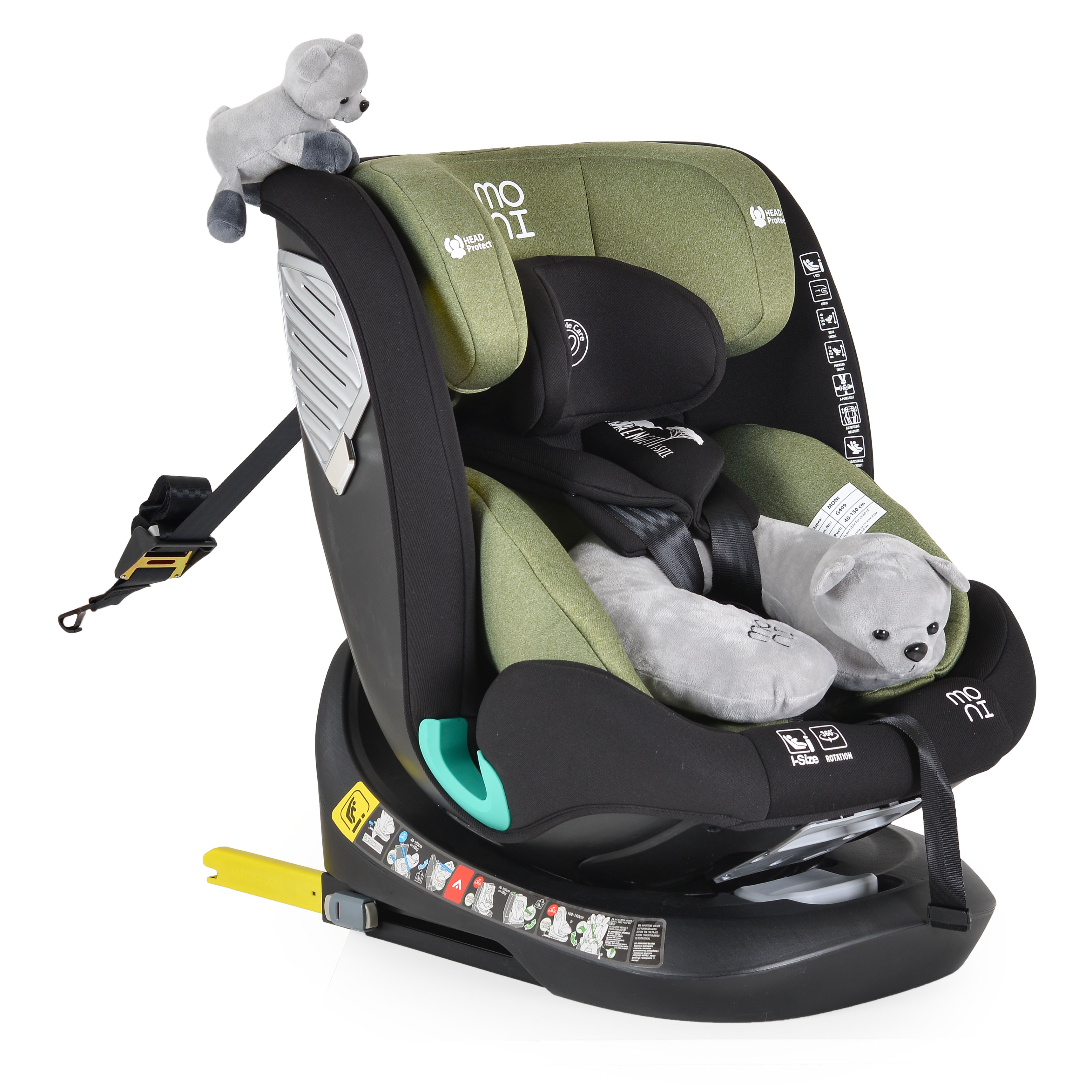 Car seat Serengeti I-size 40-150cm sky green