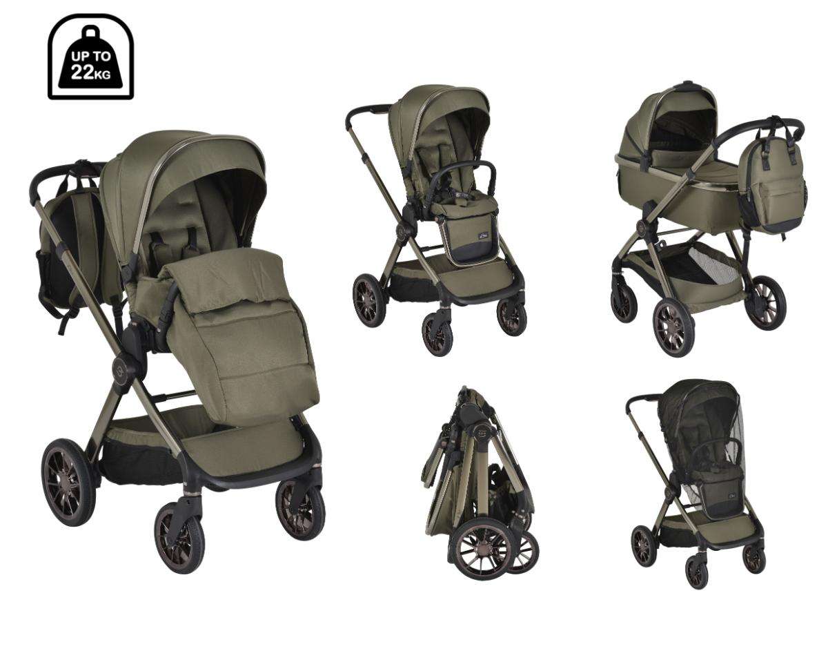 Baby stroller iClick green