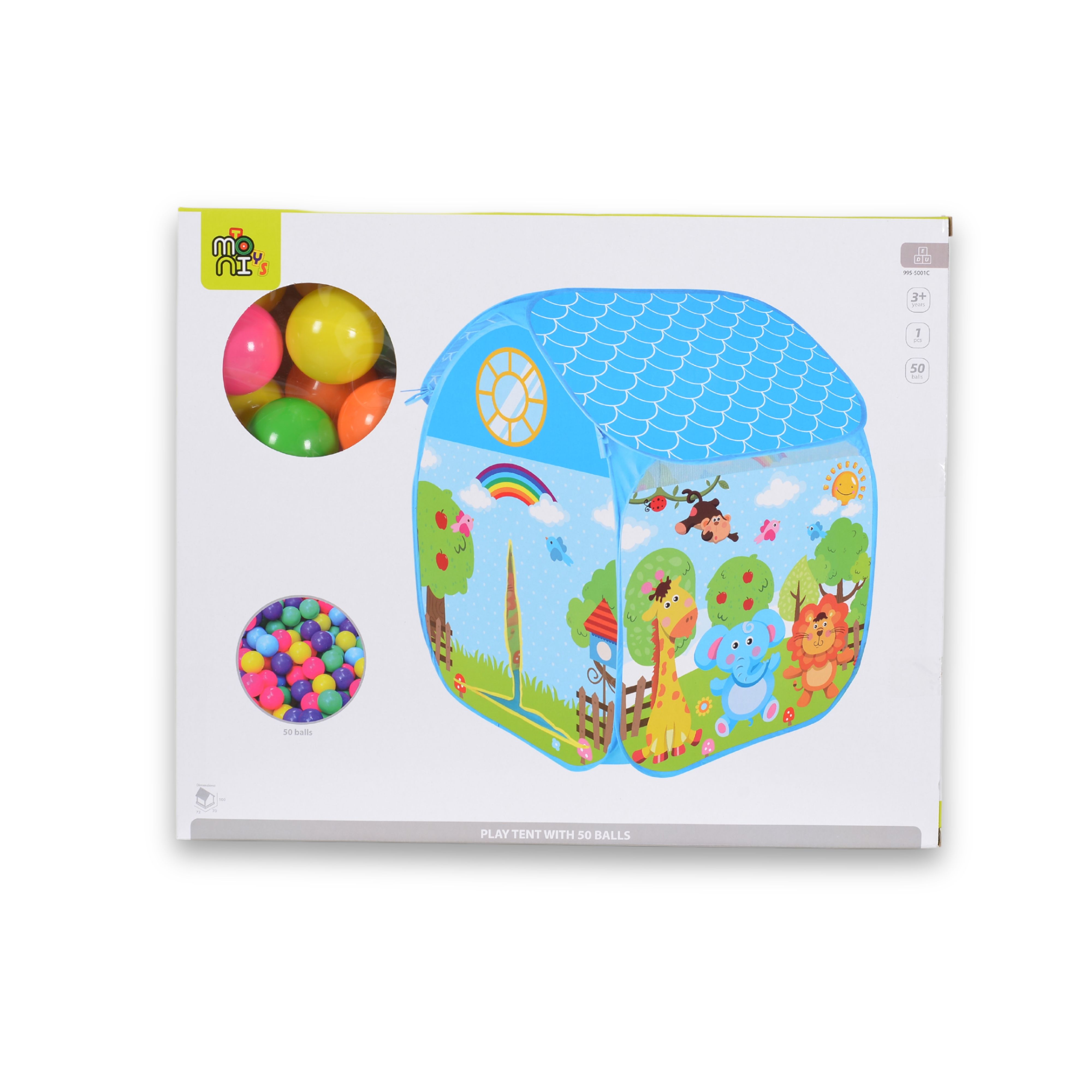 Zoo game tent with 50 balss 995-5001C