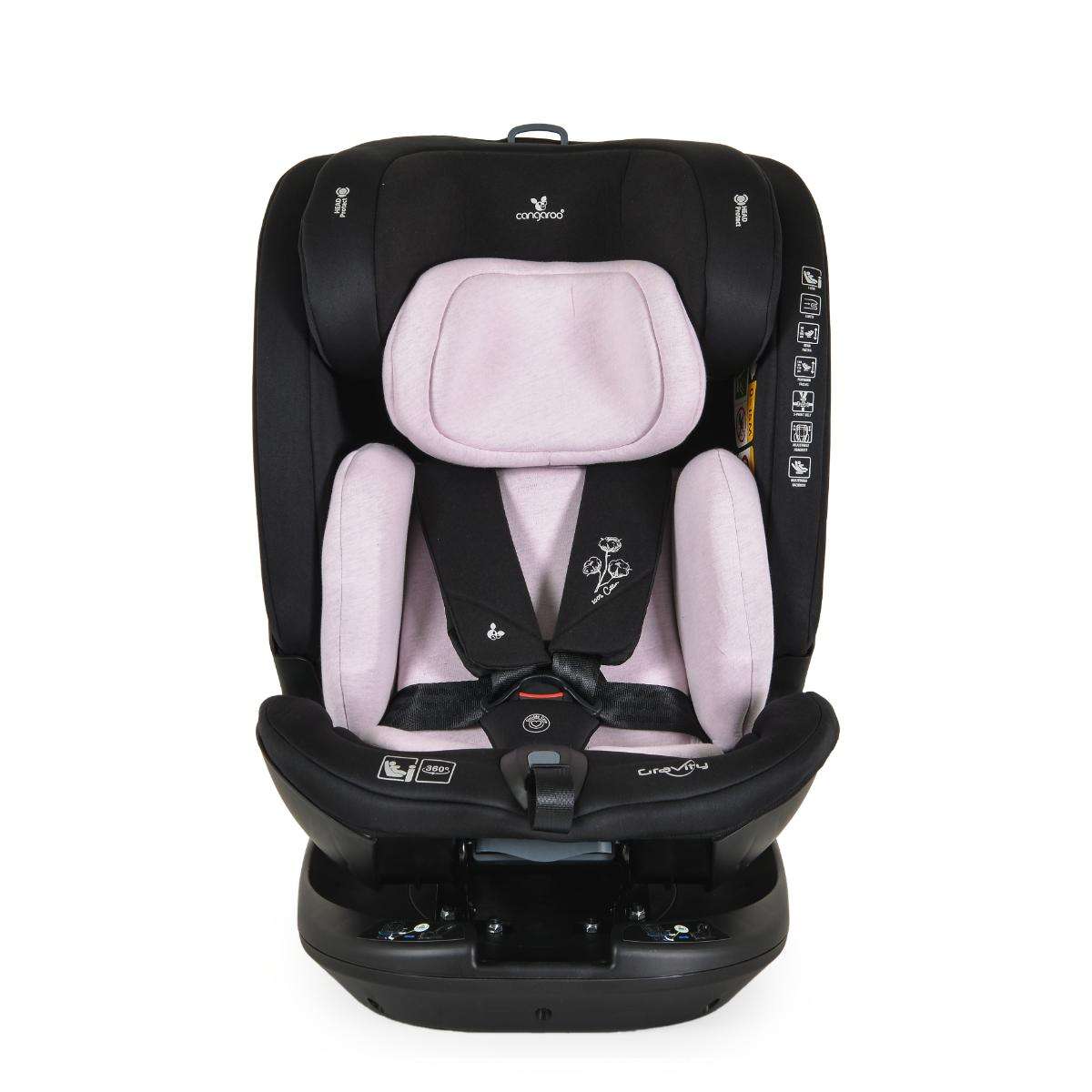 Baby car seat Gravity I-size 40-150cm pink