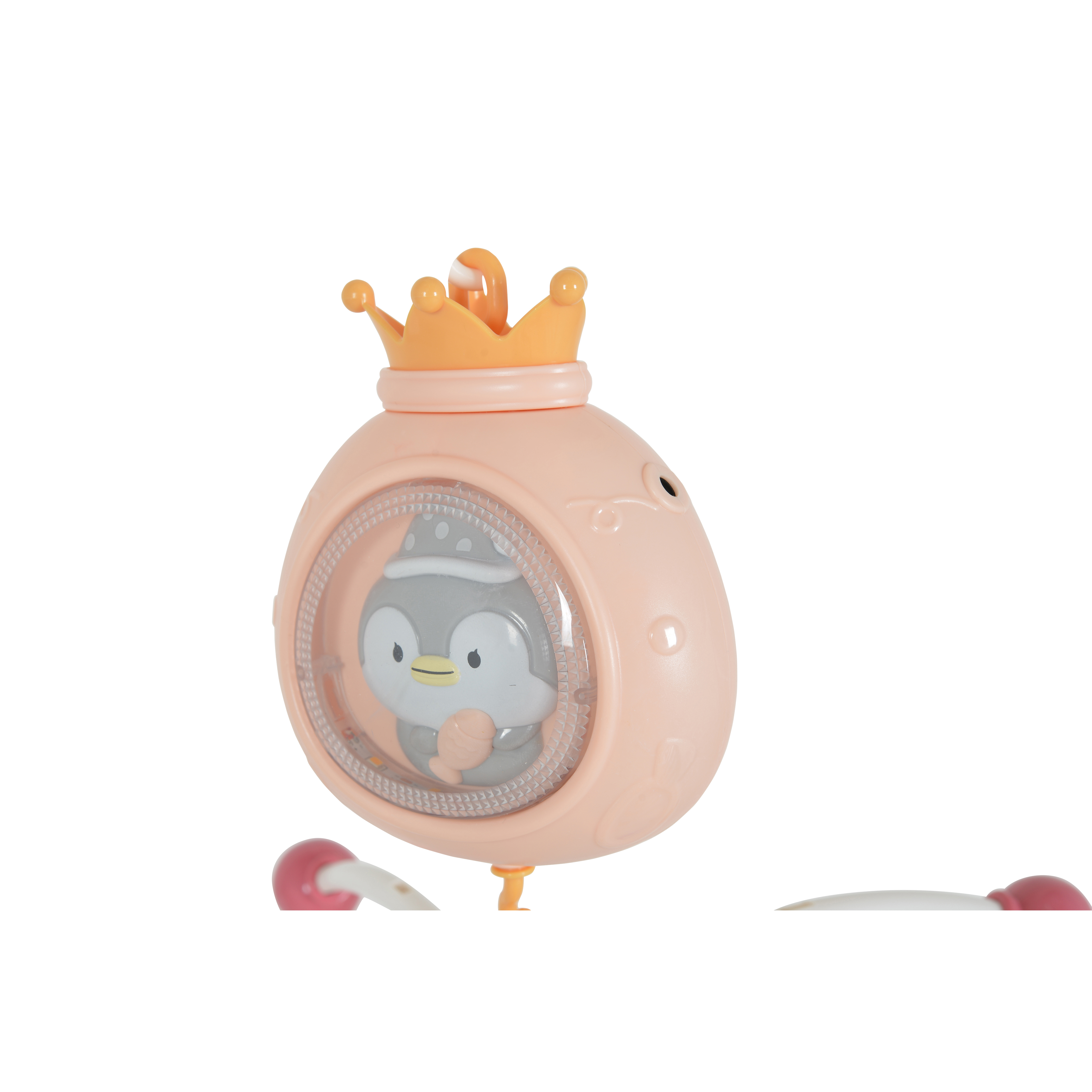 Baby bed bell Penguin pink
