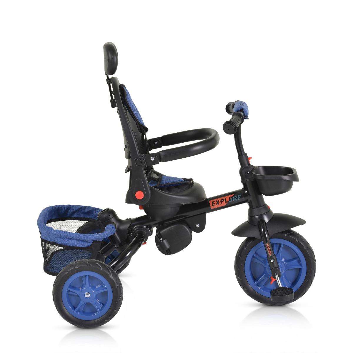 Tricycle Explore folding handlebar dark blue
