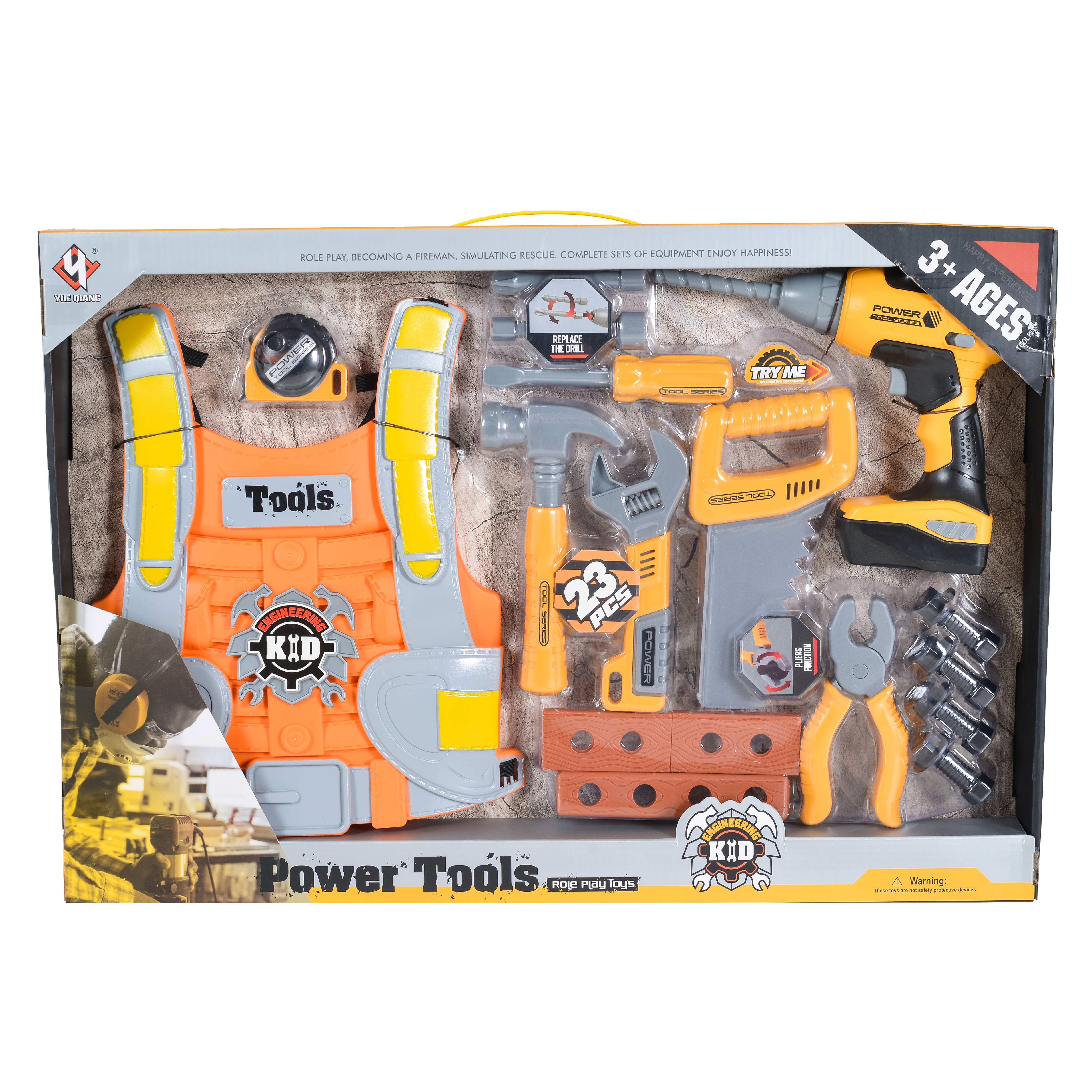 Tool set with drill in box T015B