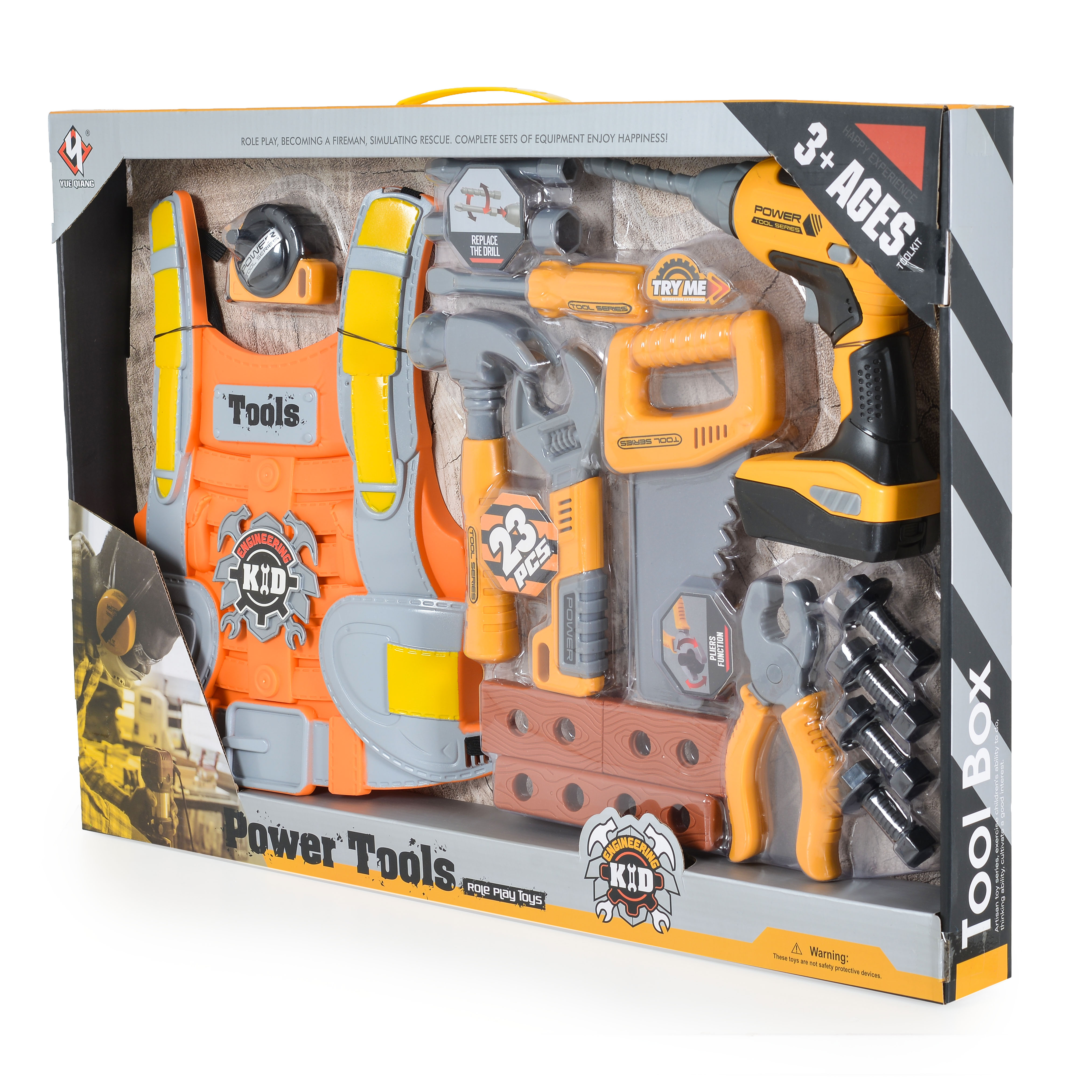 Tool set with drill in box T015B