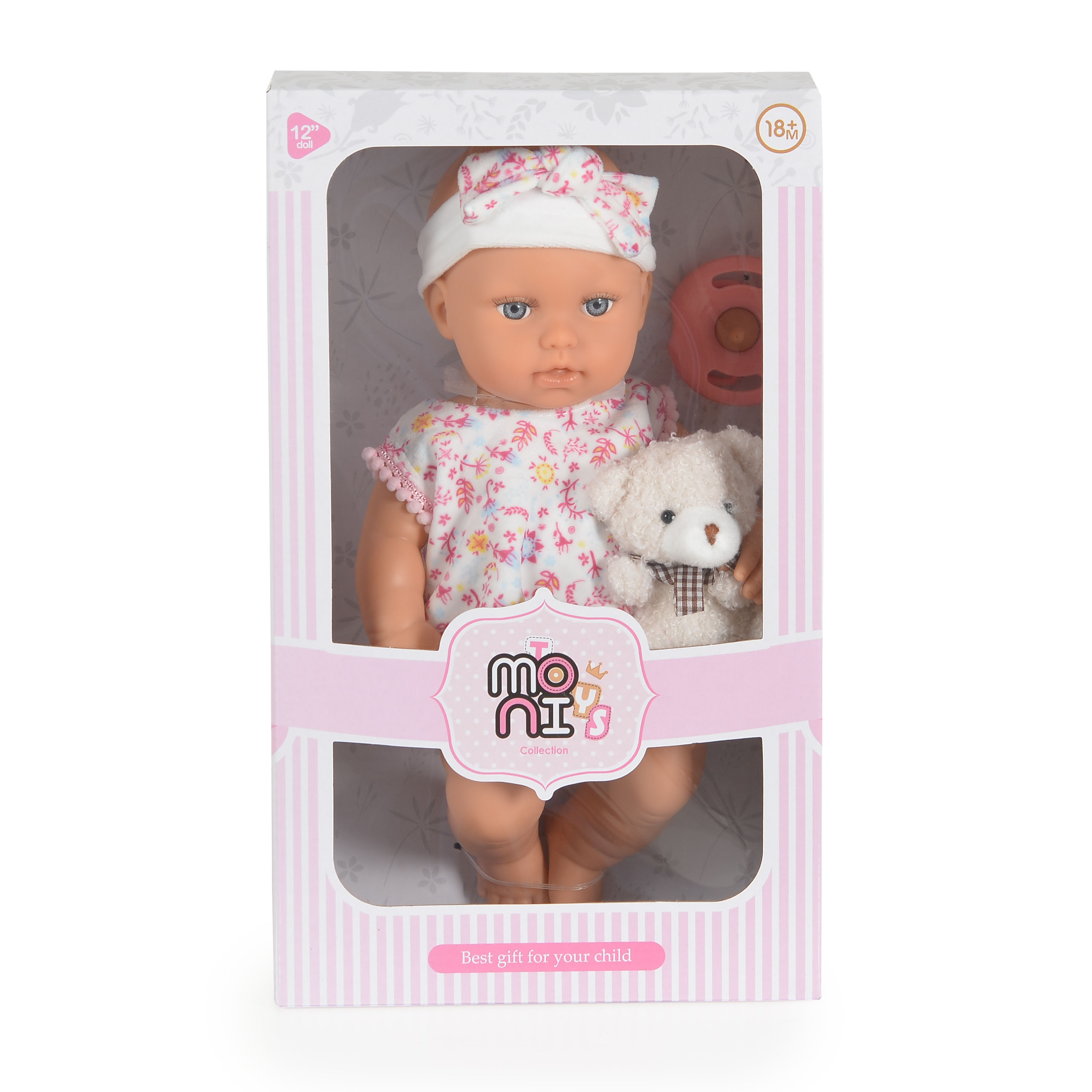 Doll 30 cm Lovely Baby pink LS1255-6