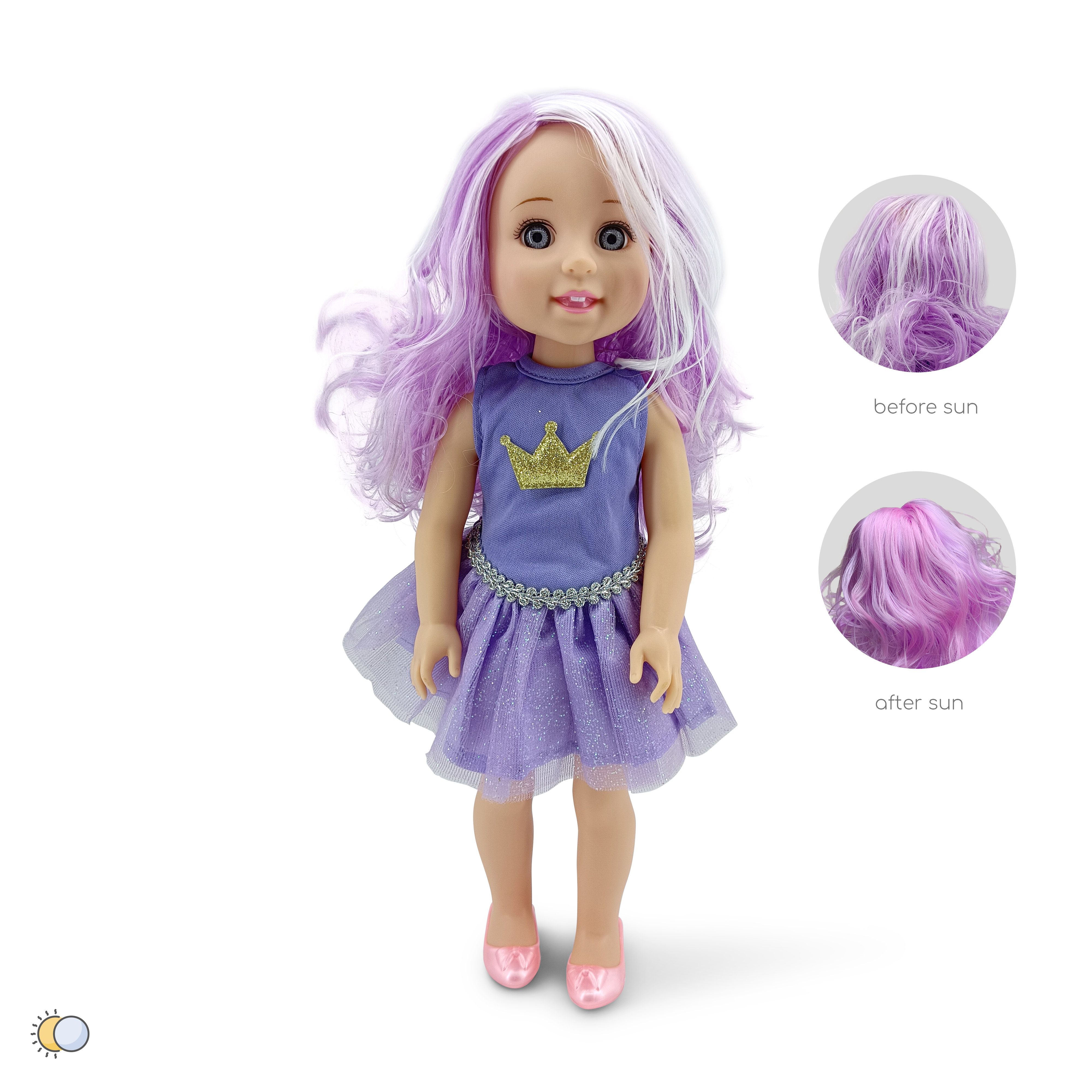 Кукла 38 cm Fairy Doll Sun лилава LS1502-5