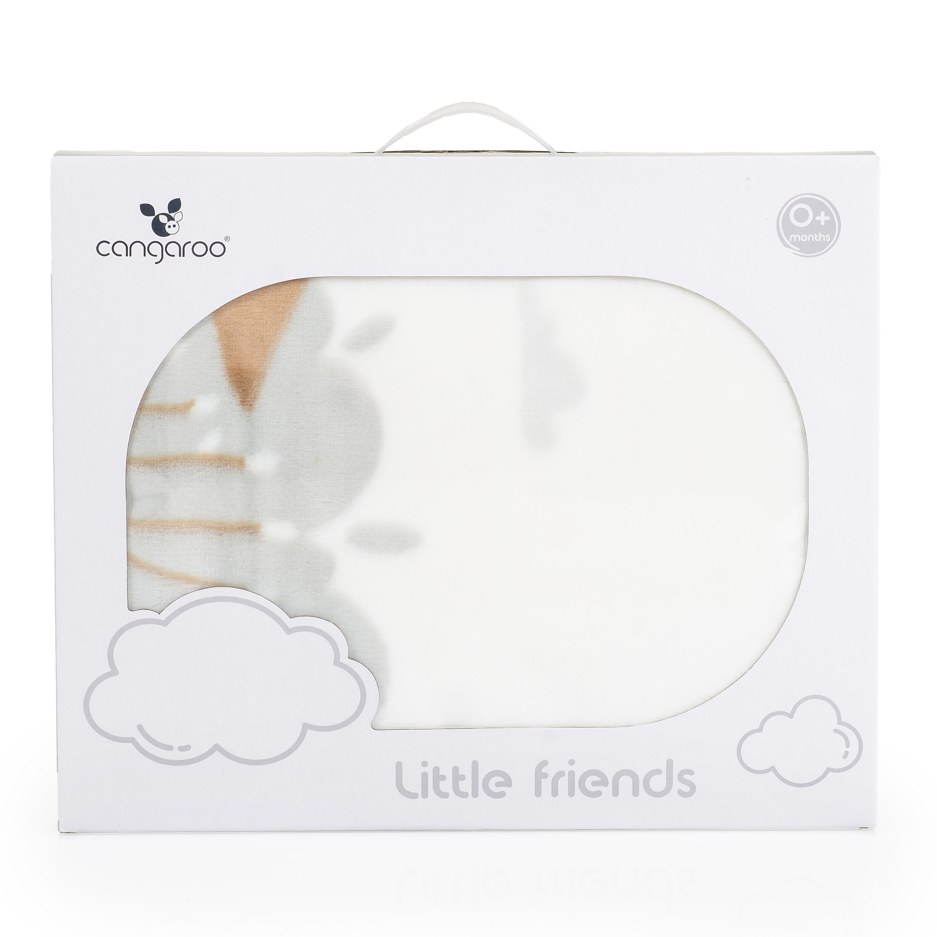 Одеяло с шерпа 80/110 cm Little friends сив