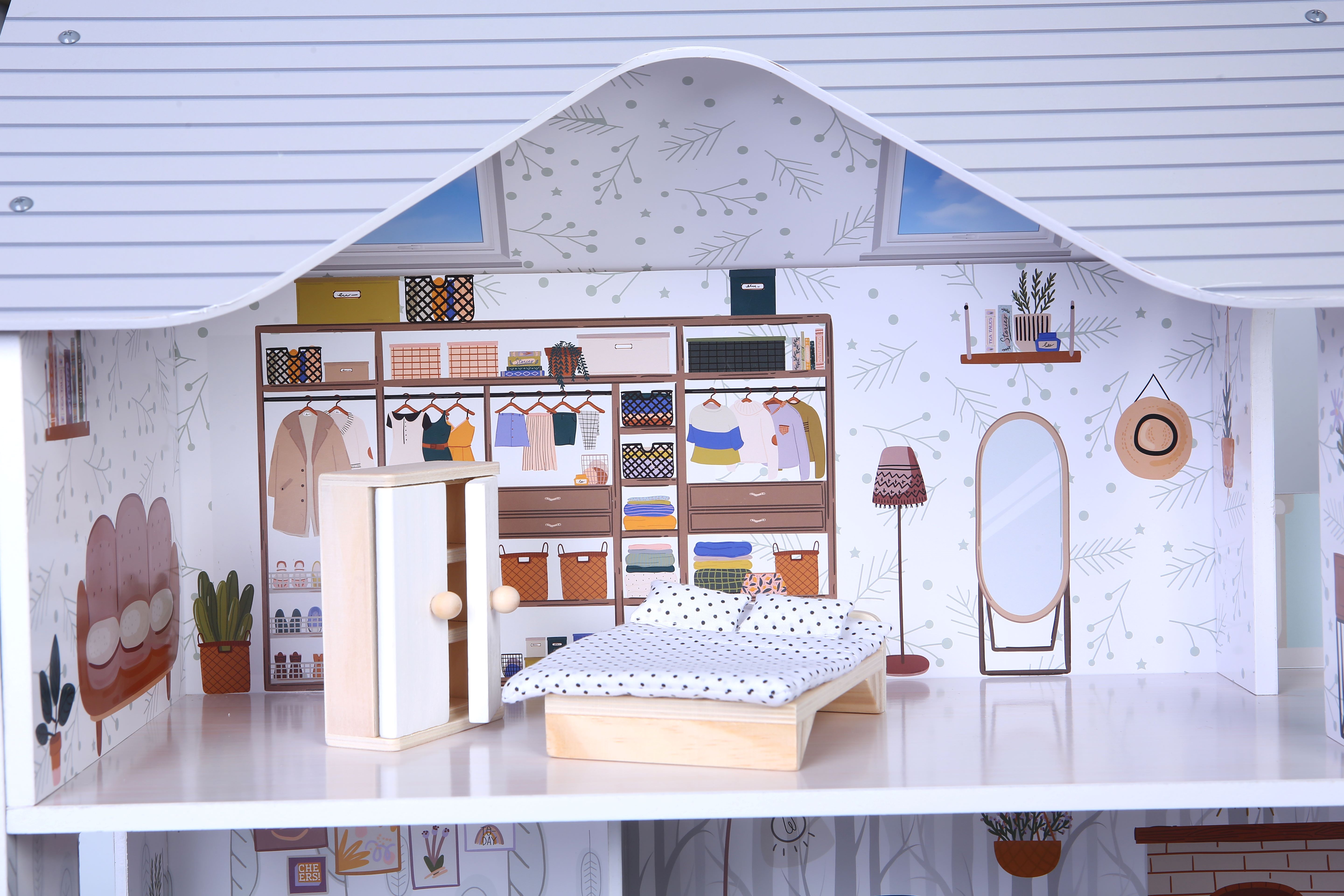 Sarah 8301 Wooden Dollhouse