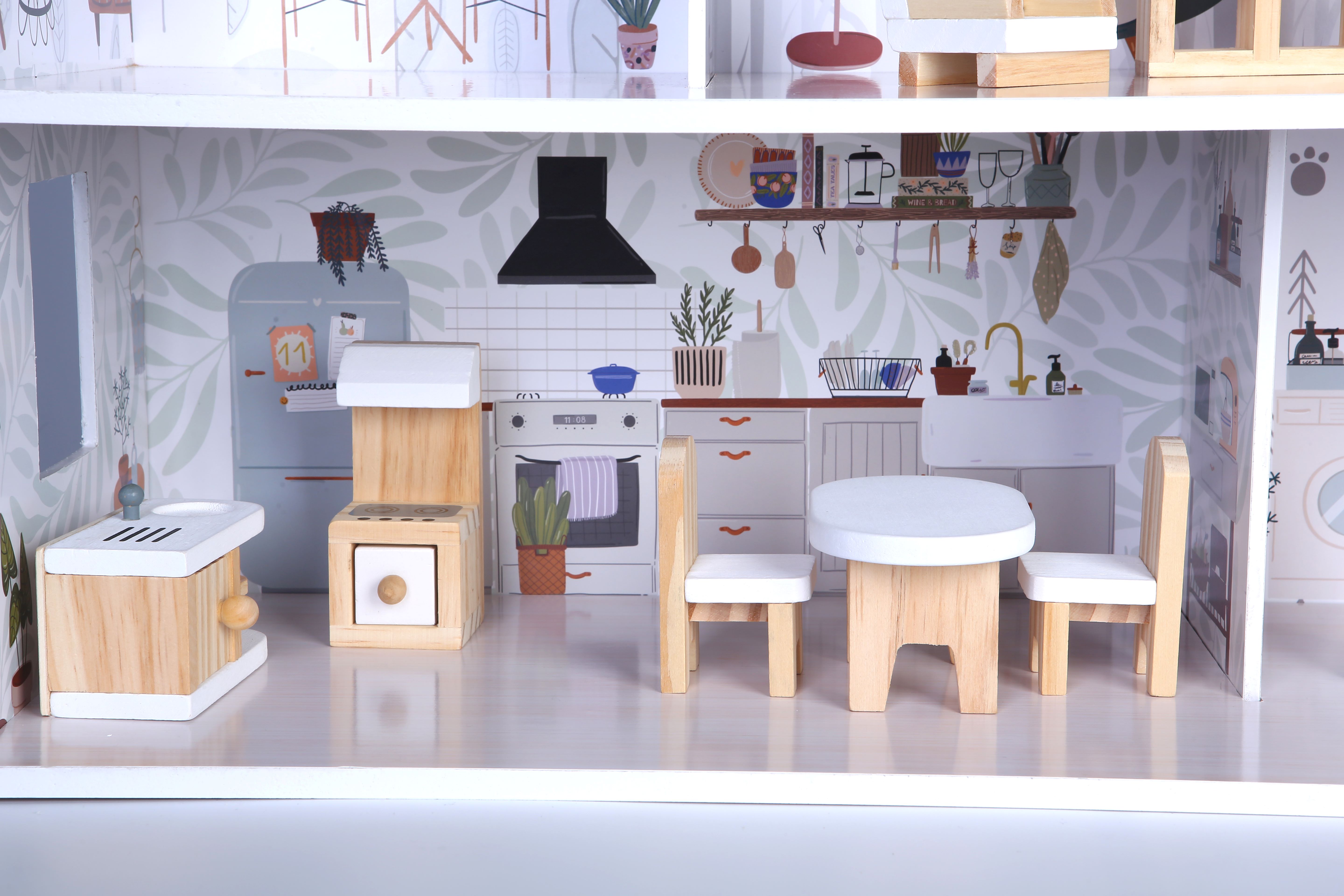 Sarah 8301 Wooden Dollhouse