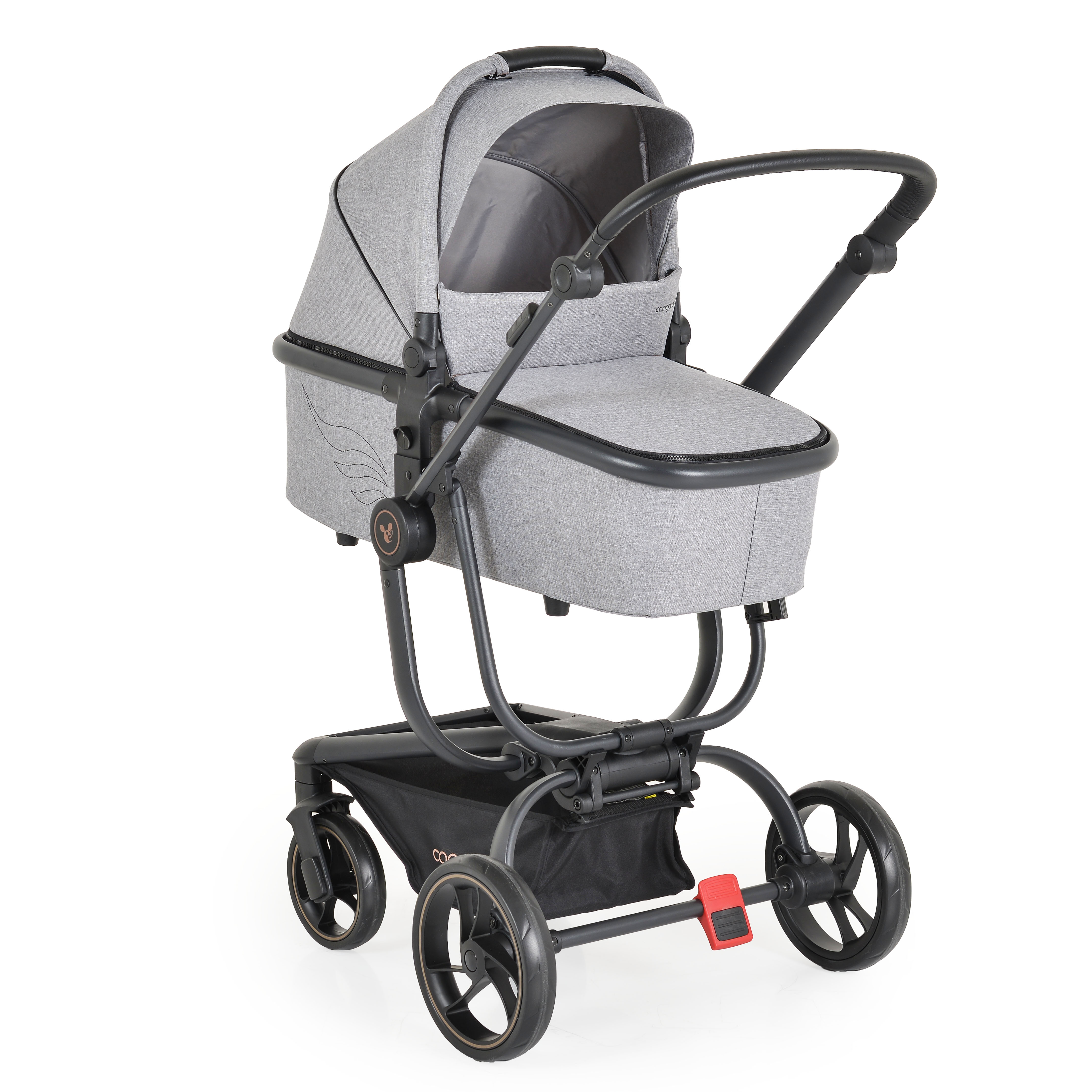 Combined stroller Ellada 2 in 1 gray