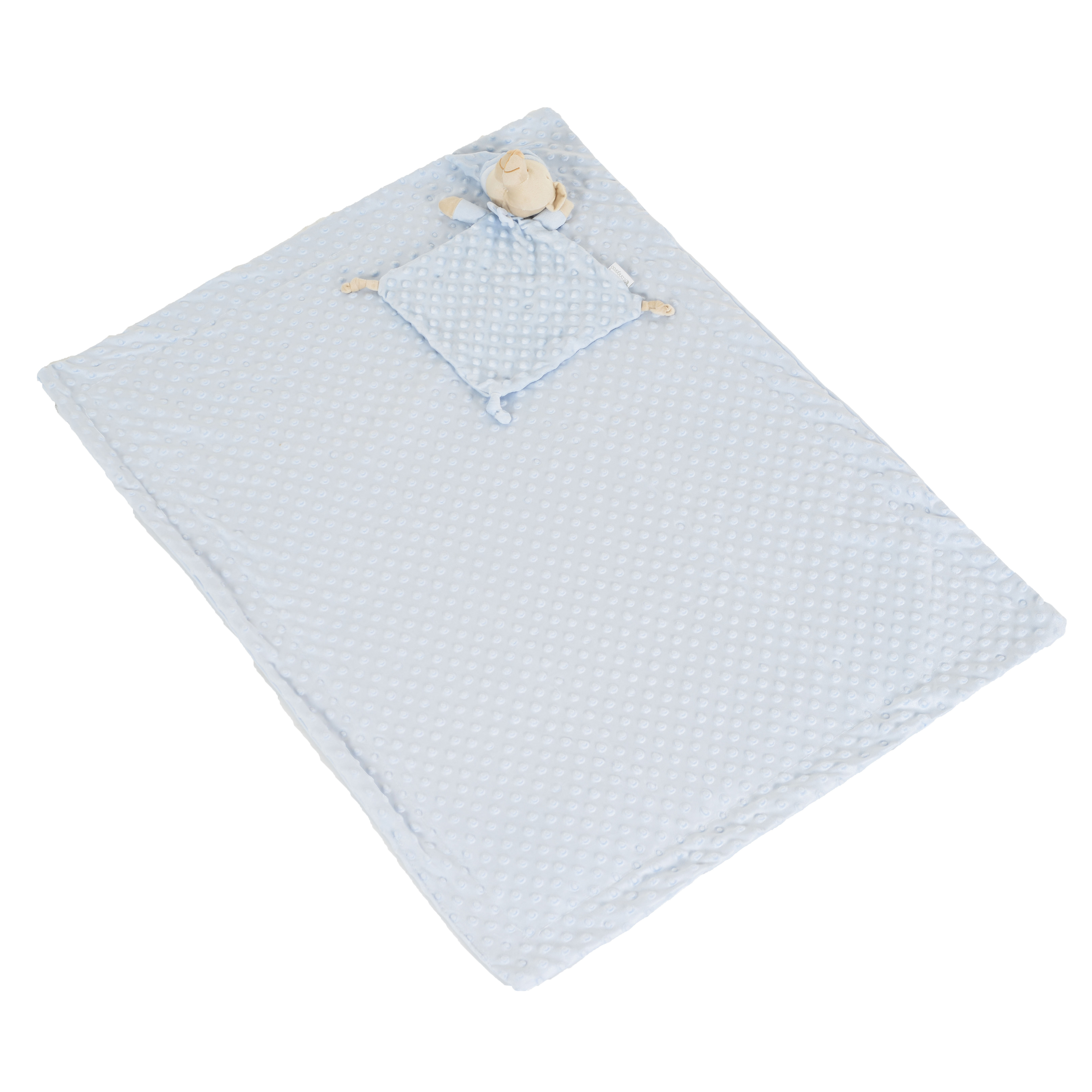 Blanket 75/100 cm with toy Bennie blue