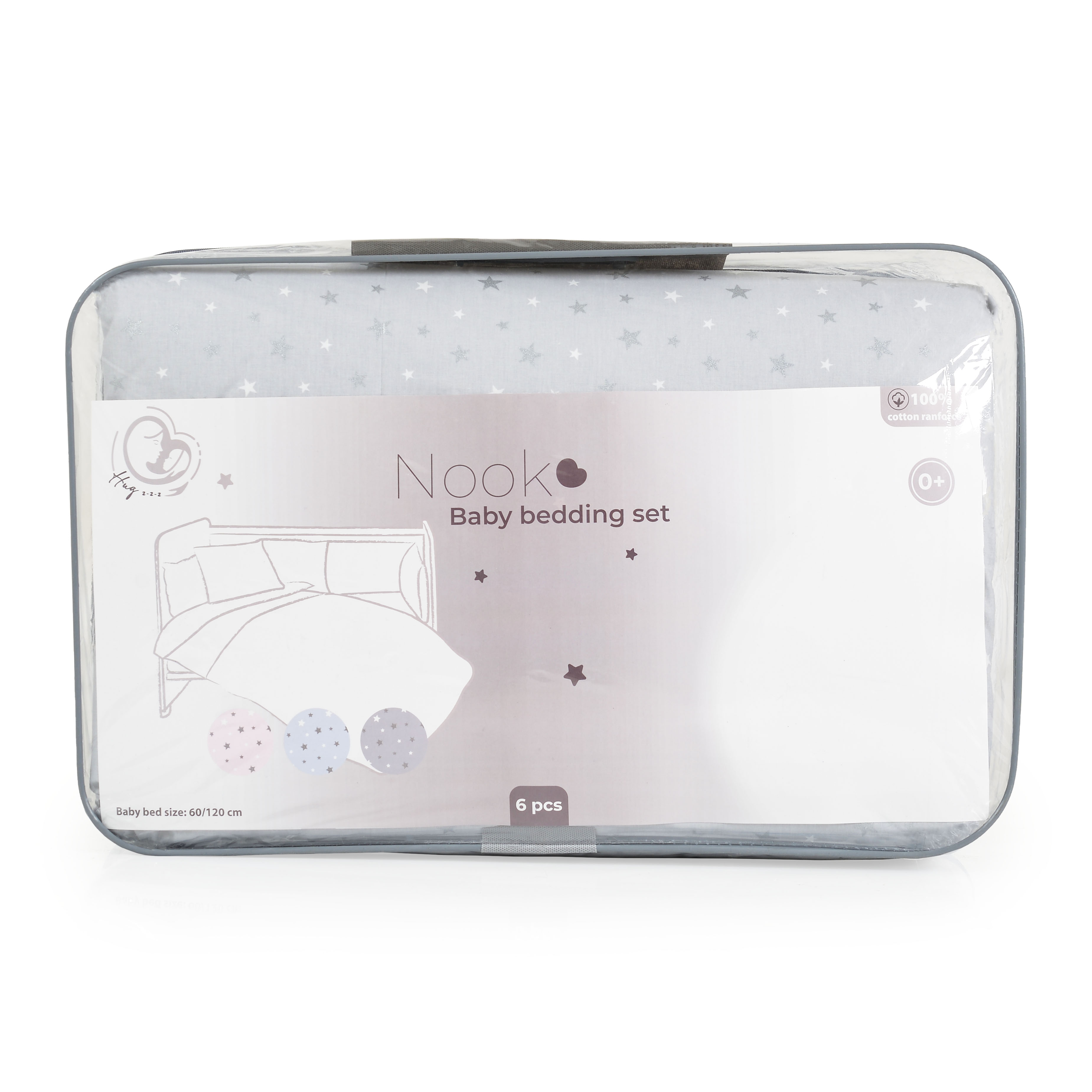 Спален комплект 6 части 120/60 NOOK Grey stars