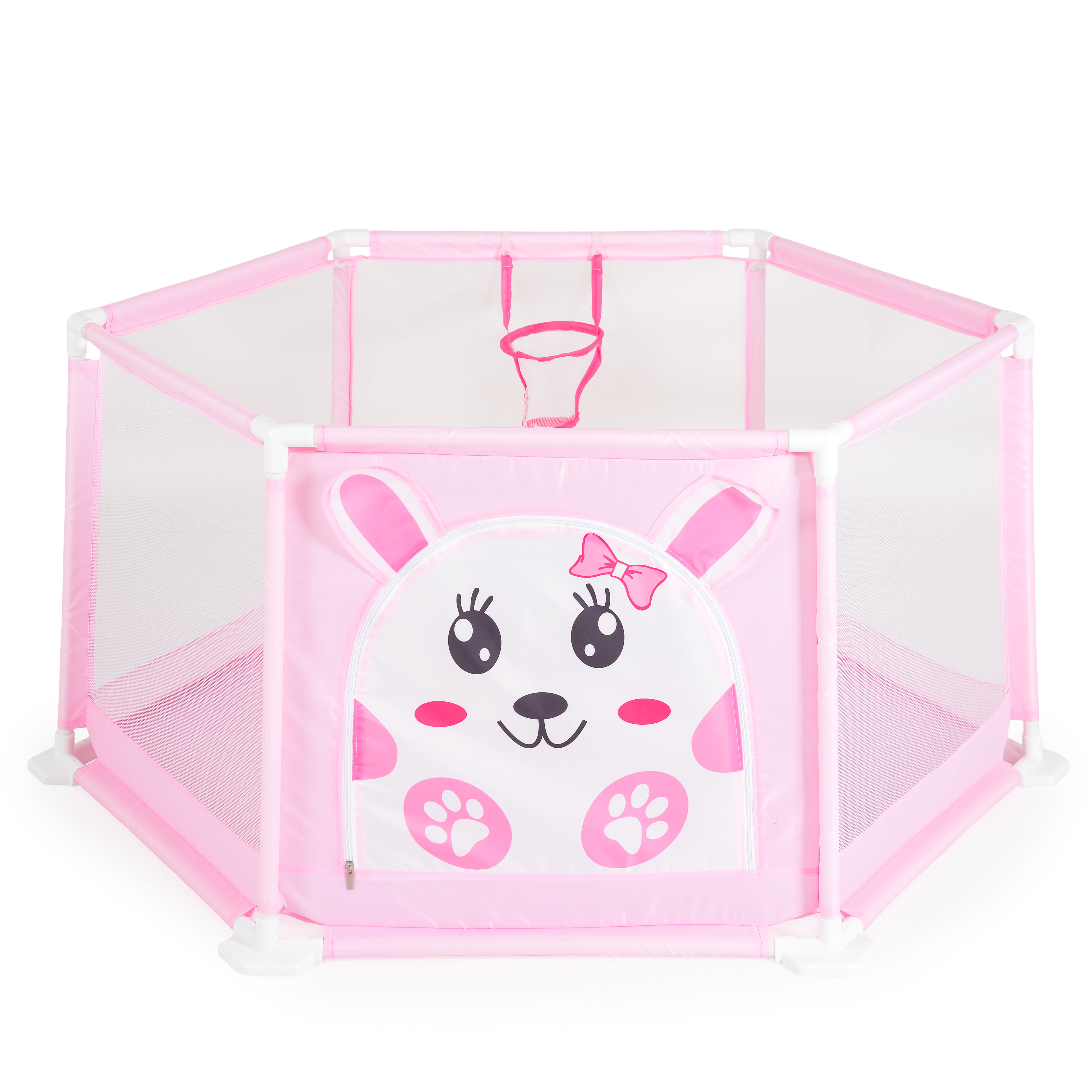 Playpen 146 cm with 50 balls pink - 7061B