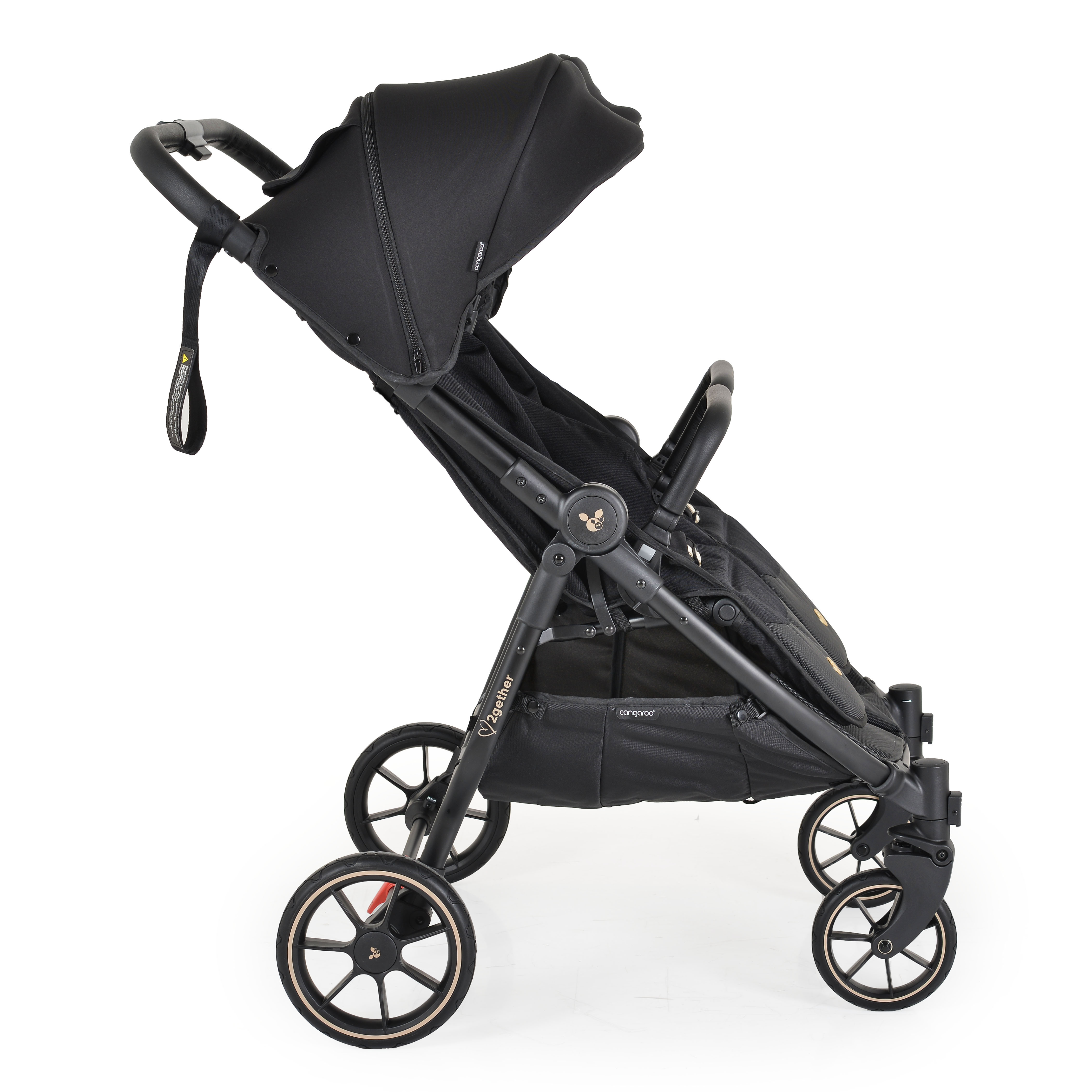 2Gether Modern-Black Twin Stroller