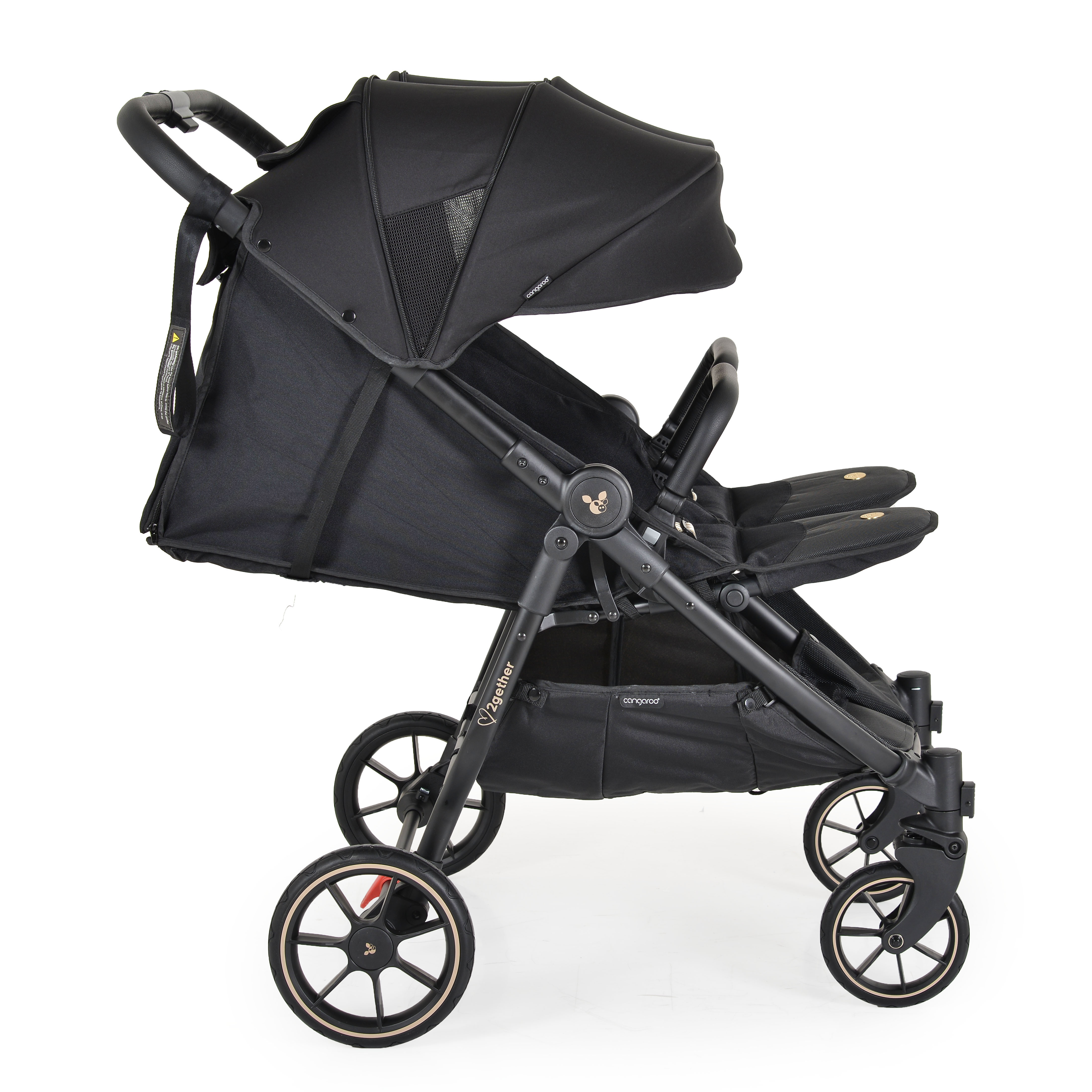 2Gether Modern-Black Twin Stroller
