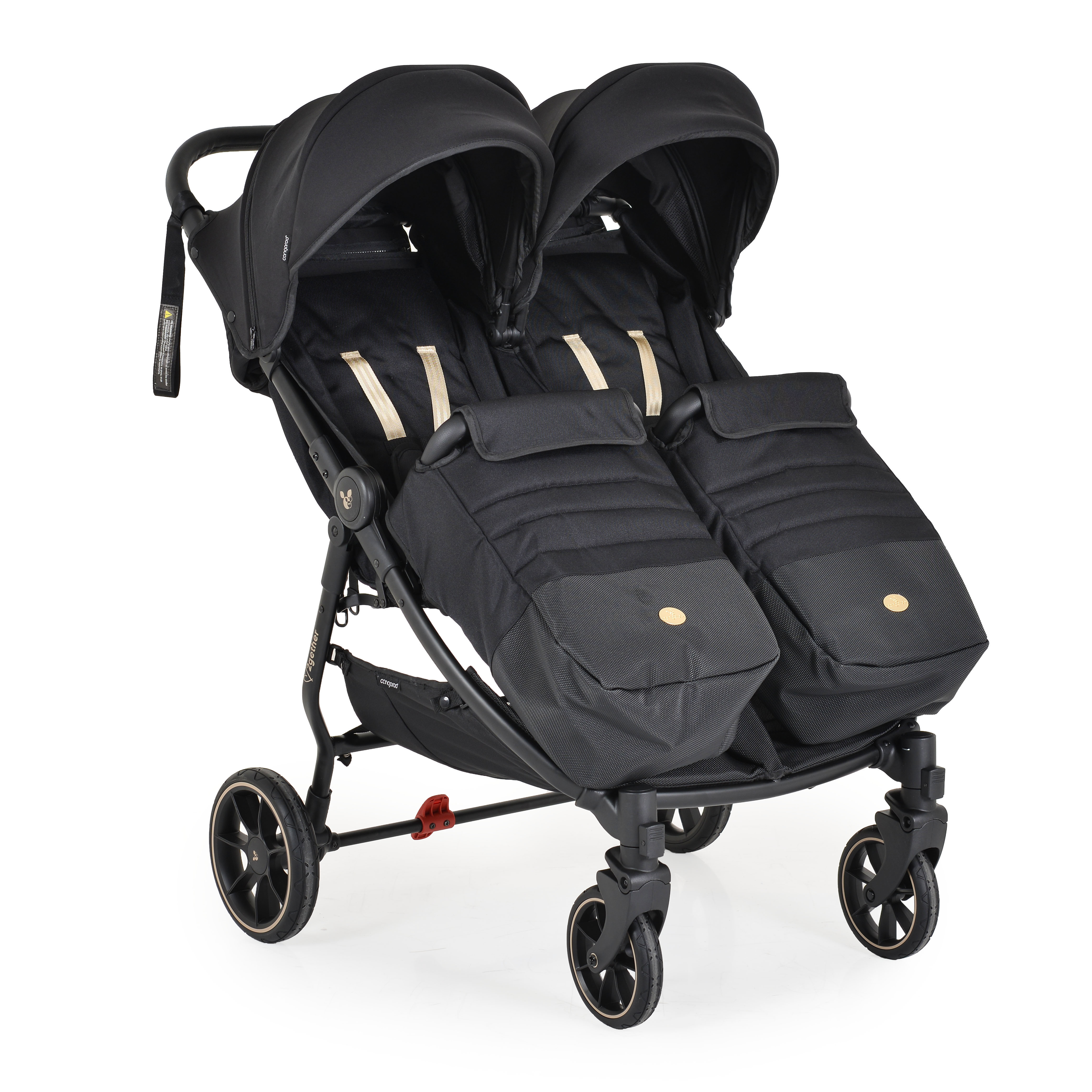 2Gether Modern-Black Twin Stroller