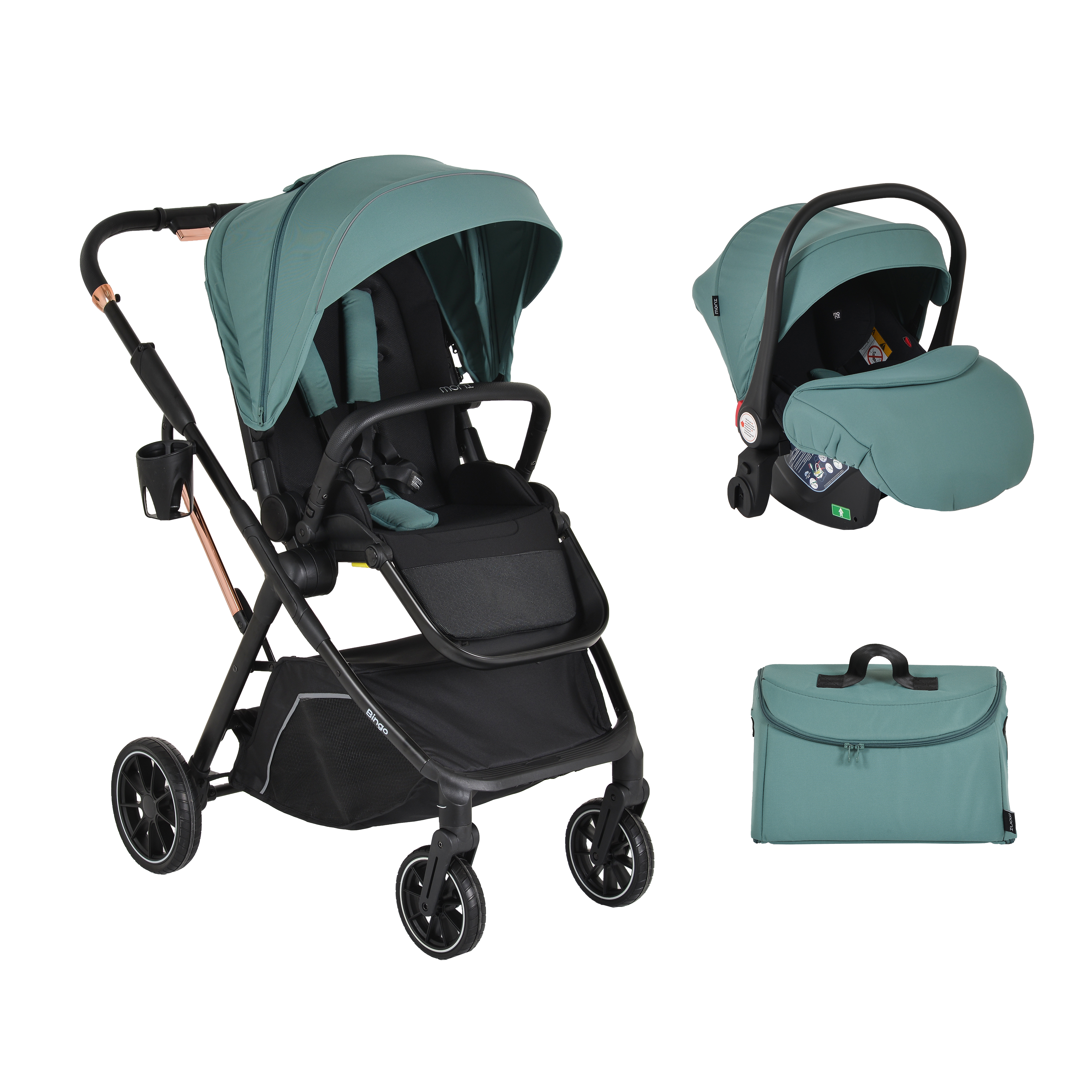 Bingo 2-in-1 combination stroller Marine-green
