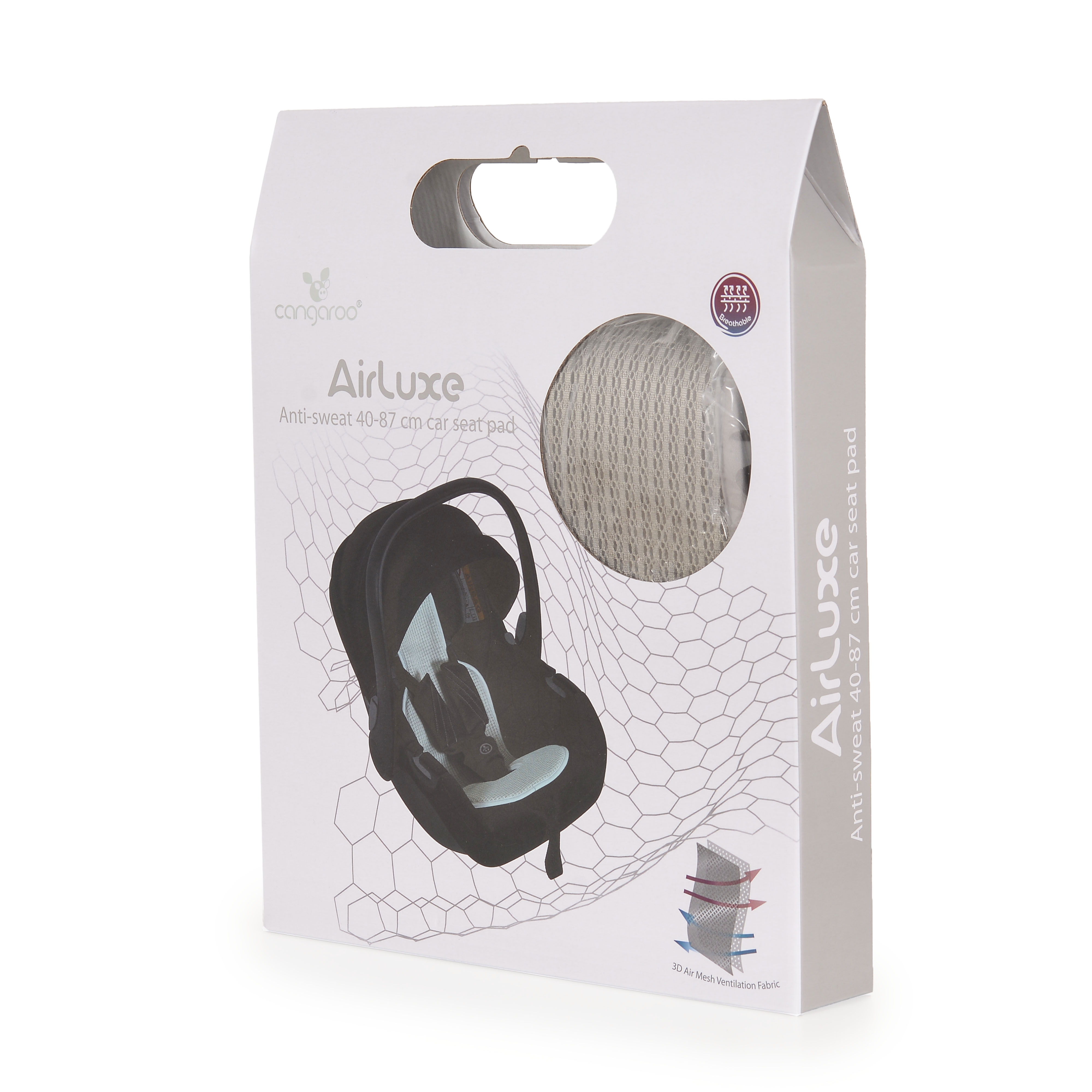 Car seat cushion 40-87 cm AIRLUXE gray