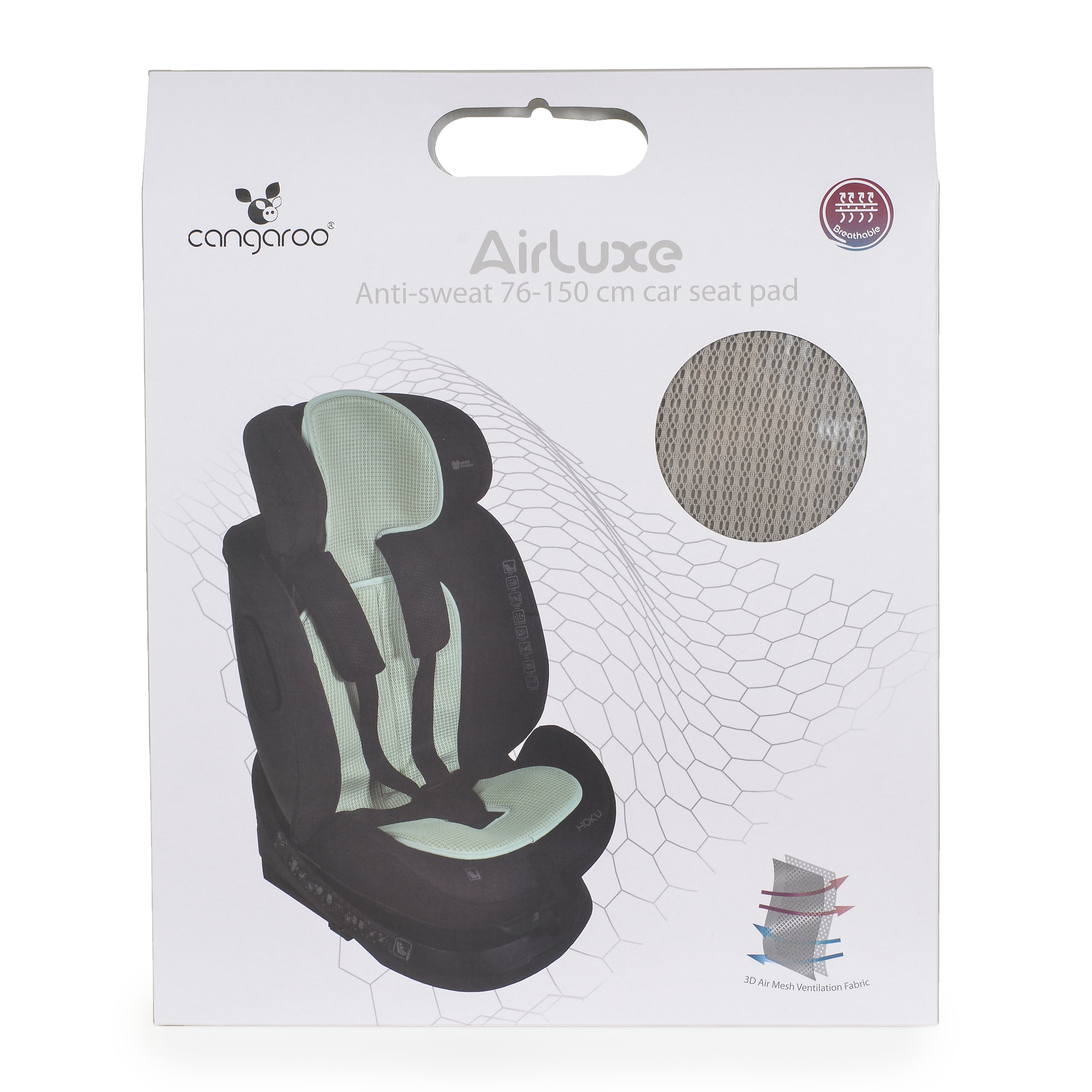 Car seat cushion 76-150 cm AIRLUXE gray