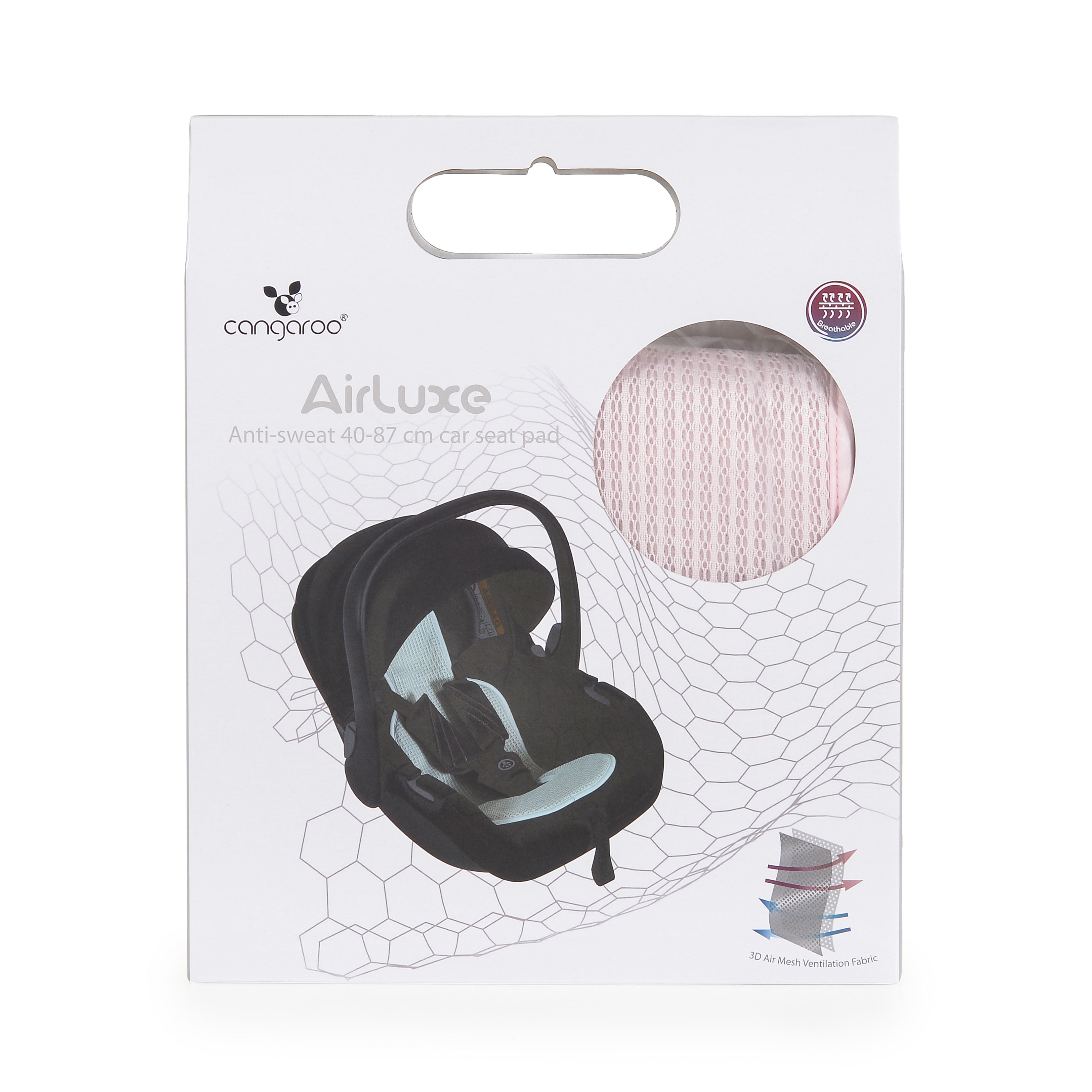 Car seat cushion 40-87 cm AIRLUXE pink