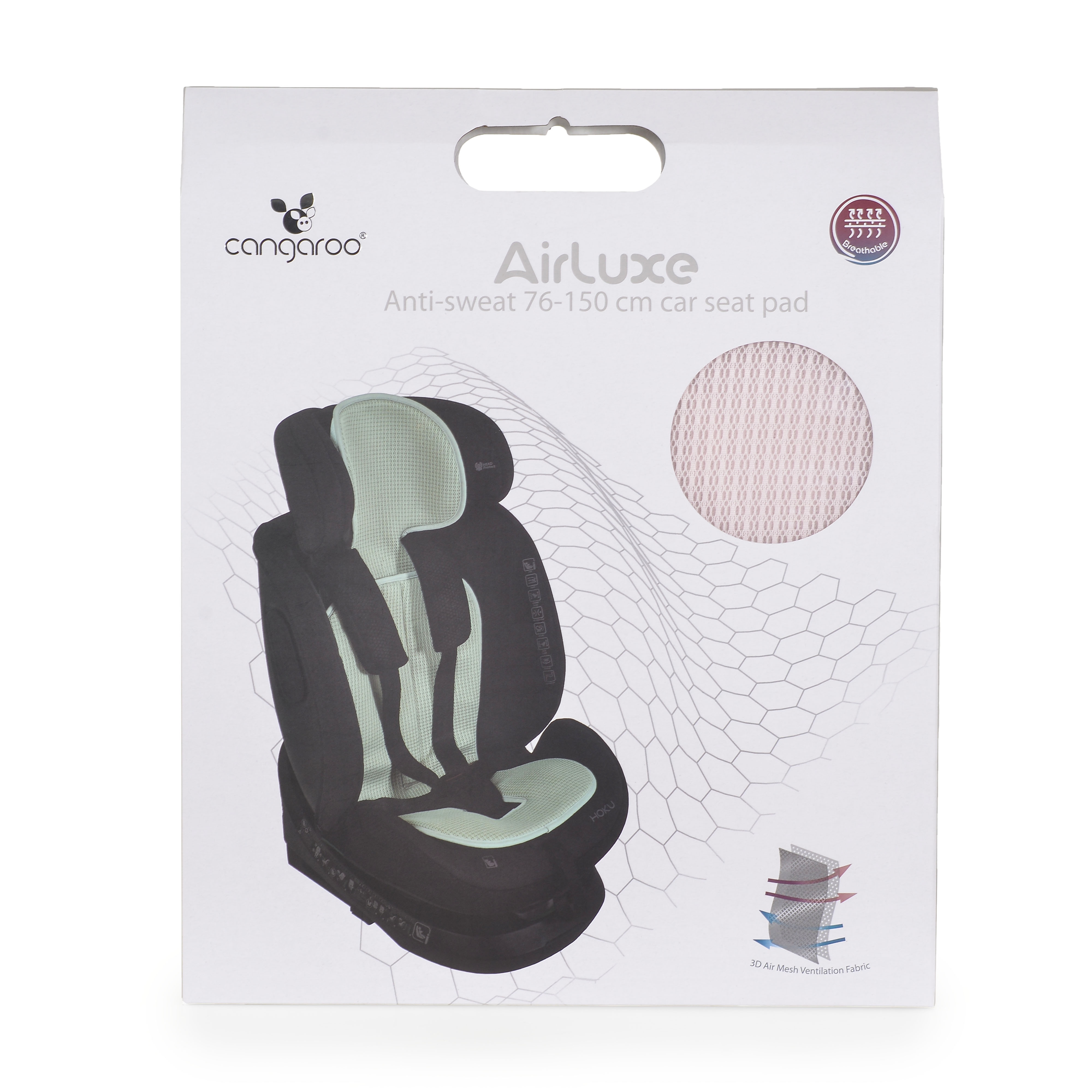Car seat cushion 76-150 cm AIRLUXE pink