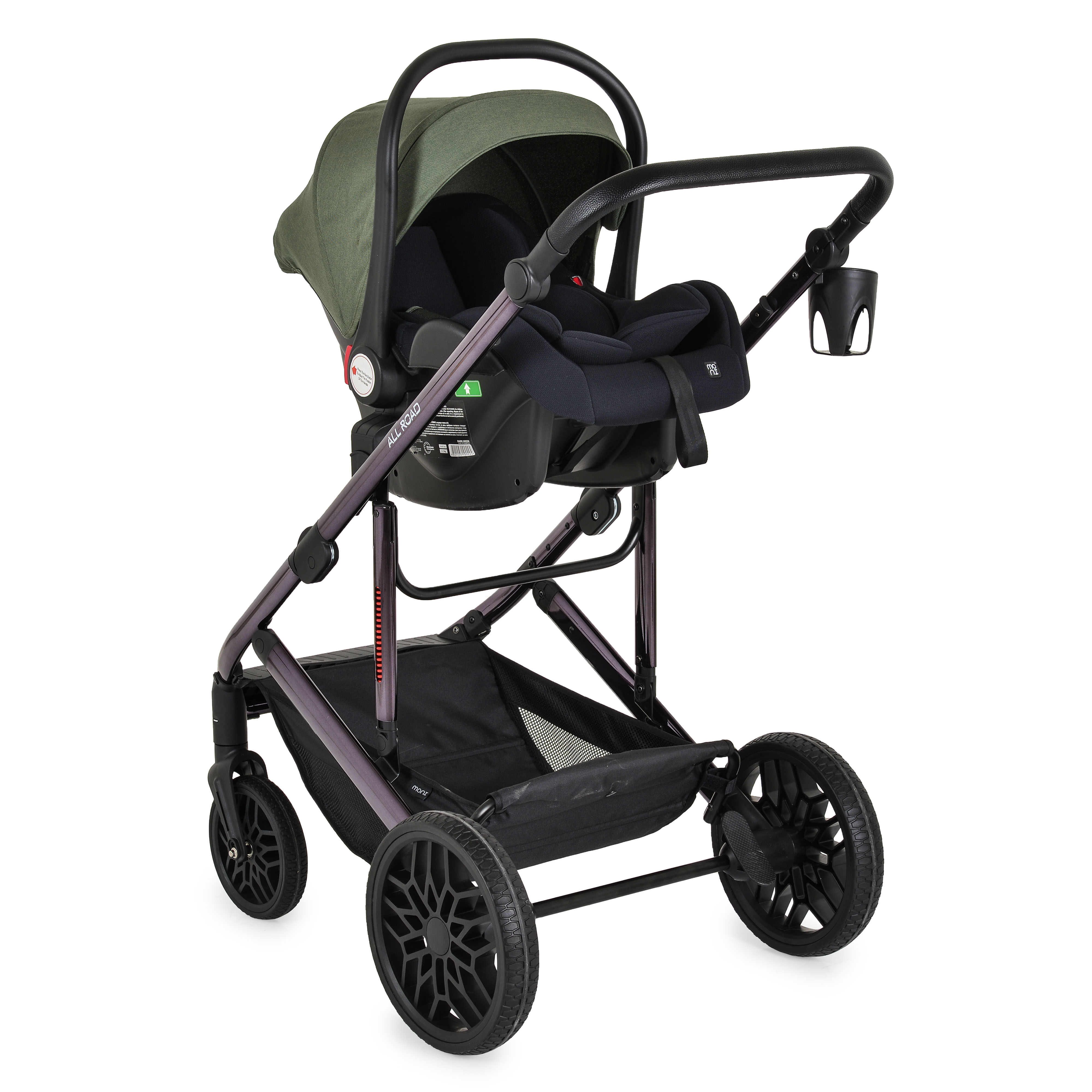 All road Dark-green combination stroller