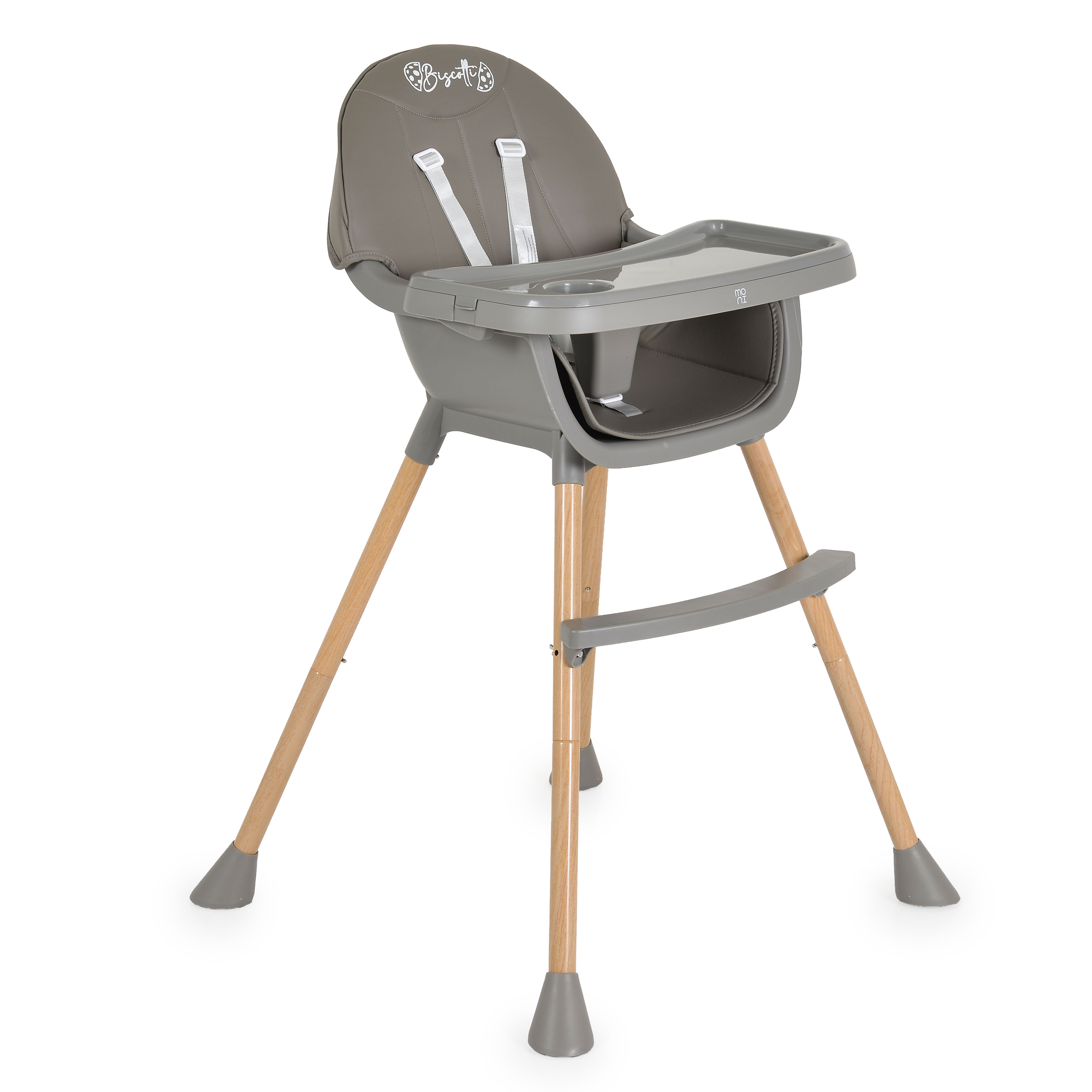 Biscotti 2 in 1 high chair grey