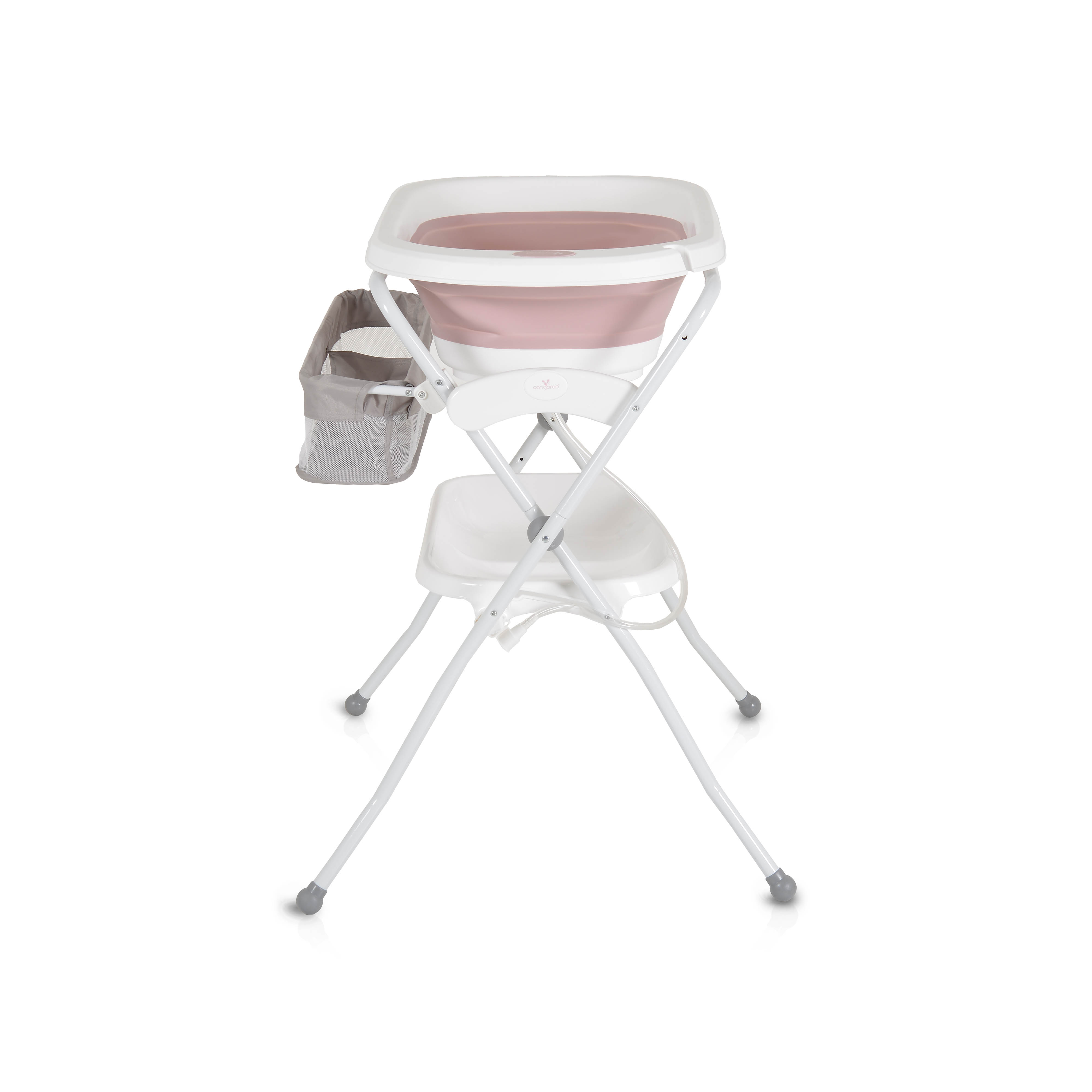 Bathtub with stand and changing mat Como pink
