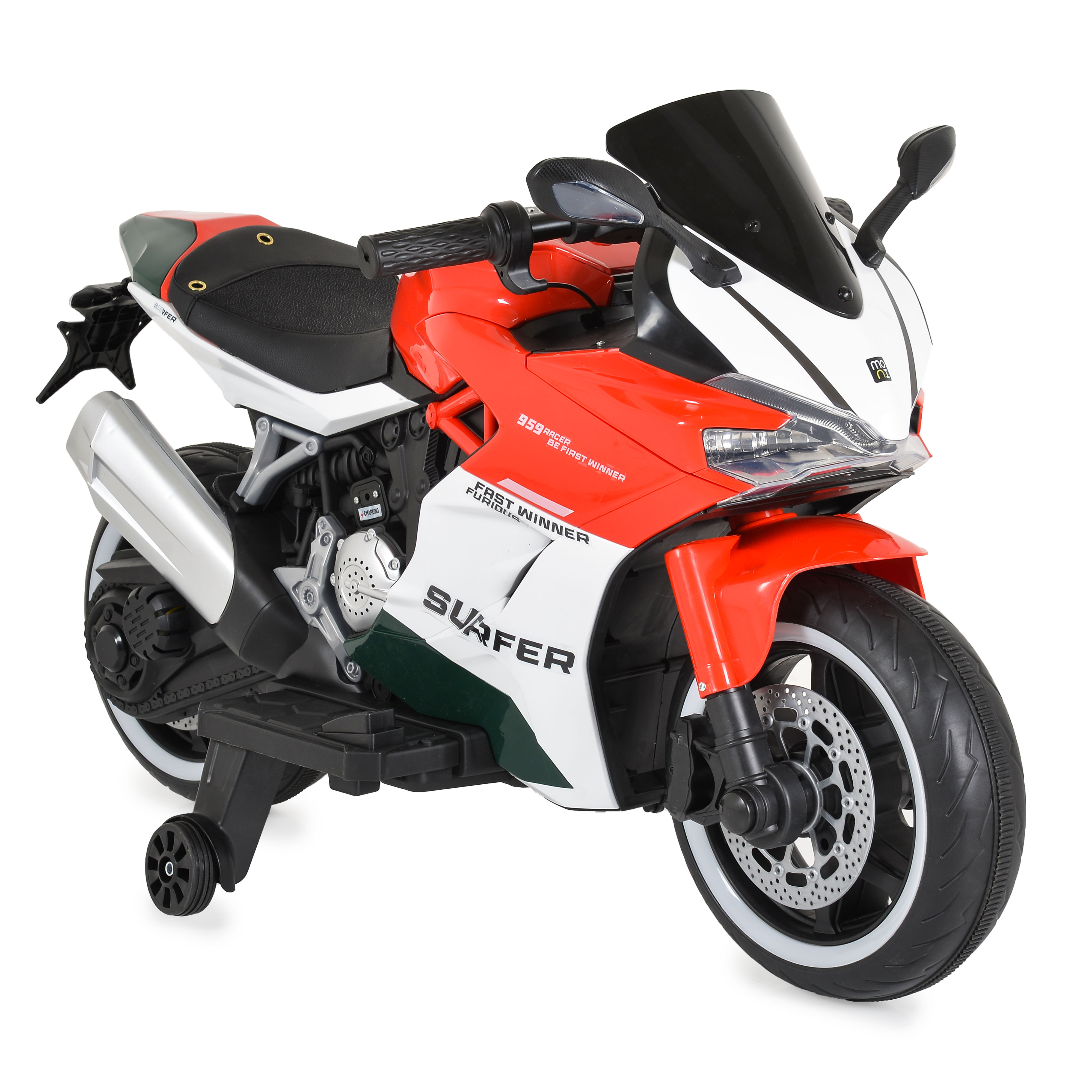 Surfer battery scooter red