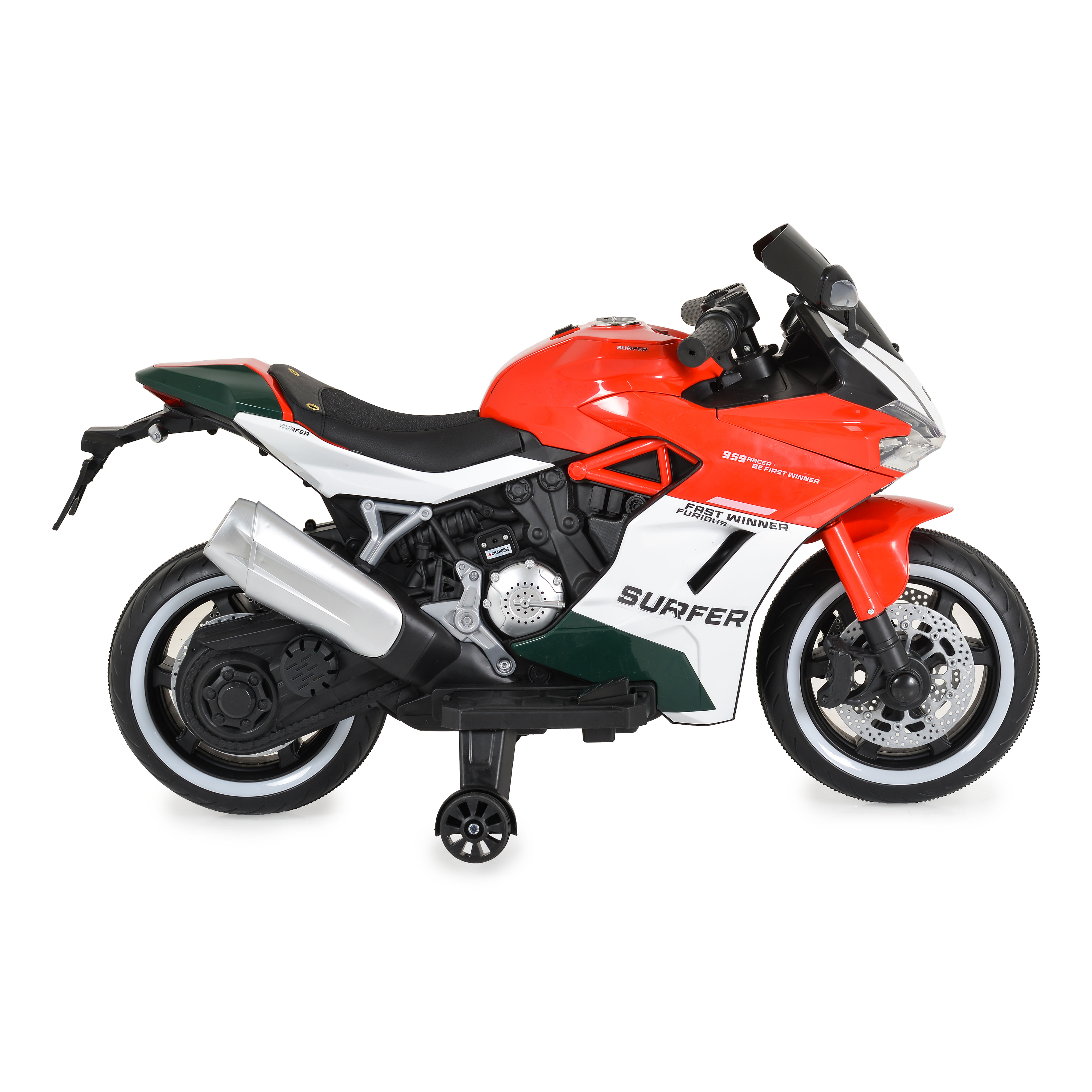 Surfer battery scooter red