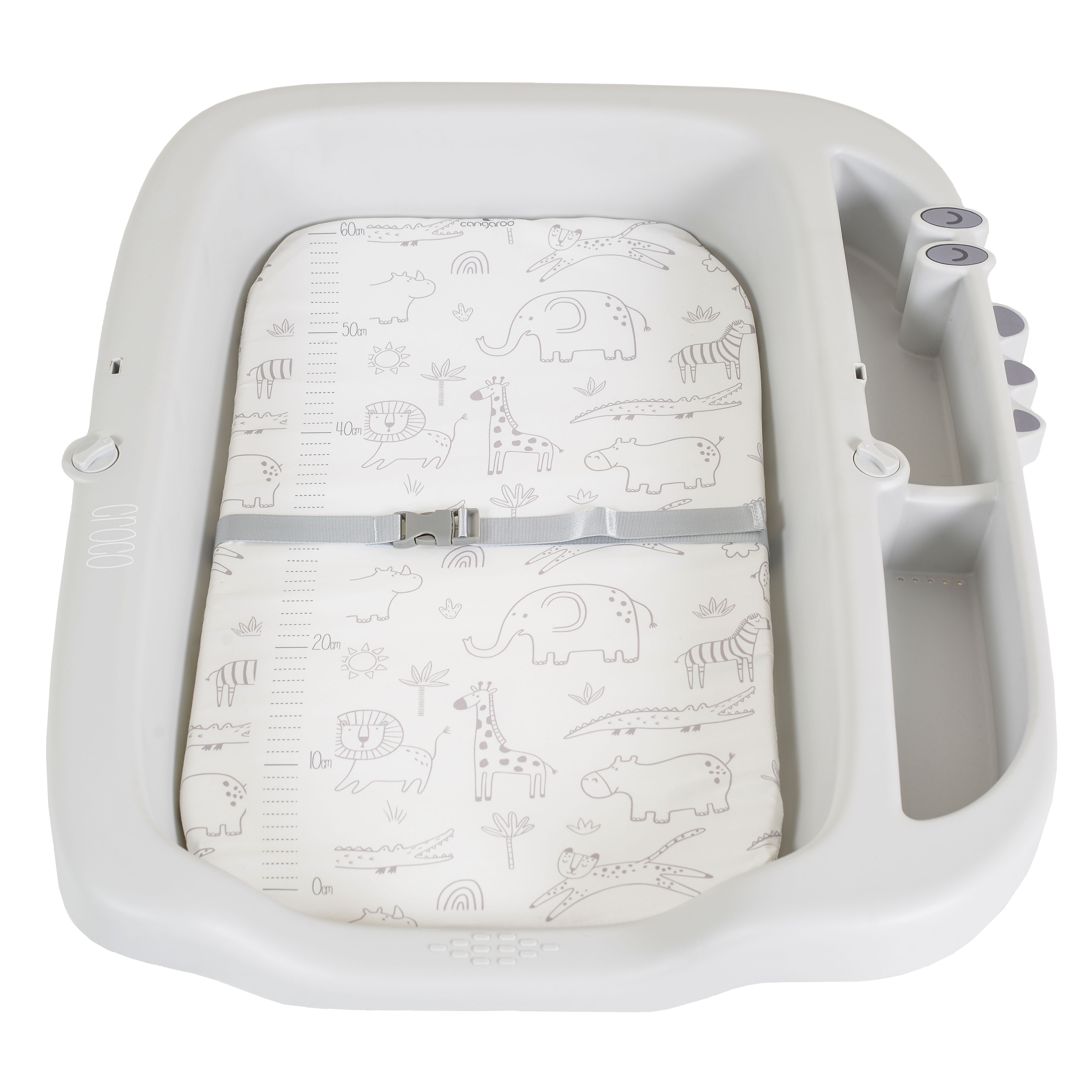 Multifunctional changing table Croco gray