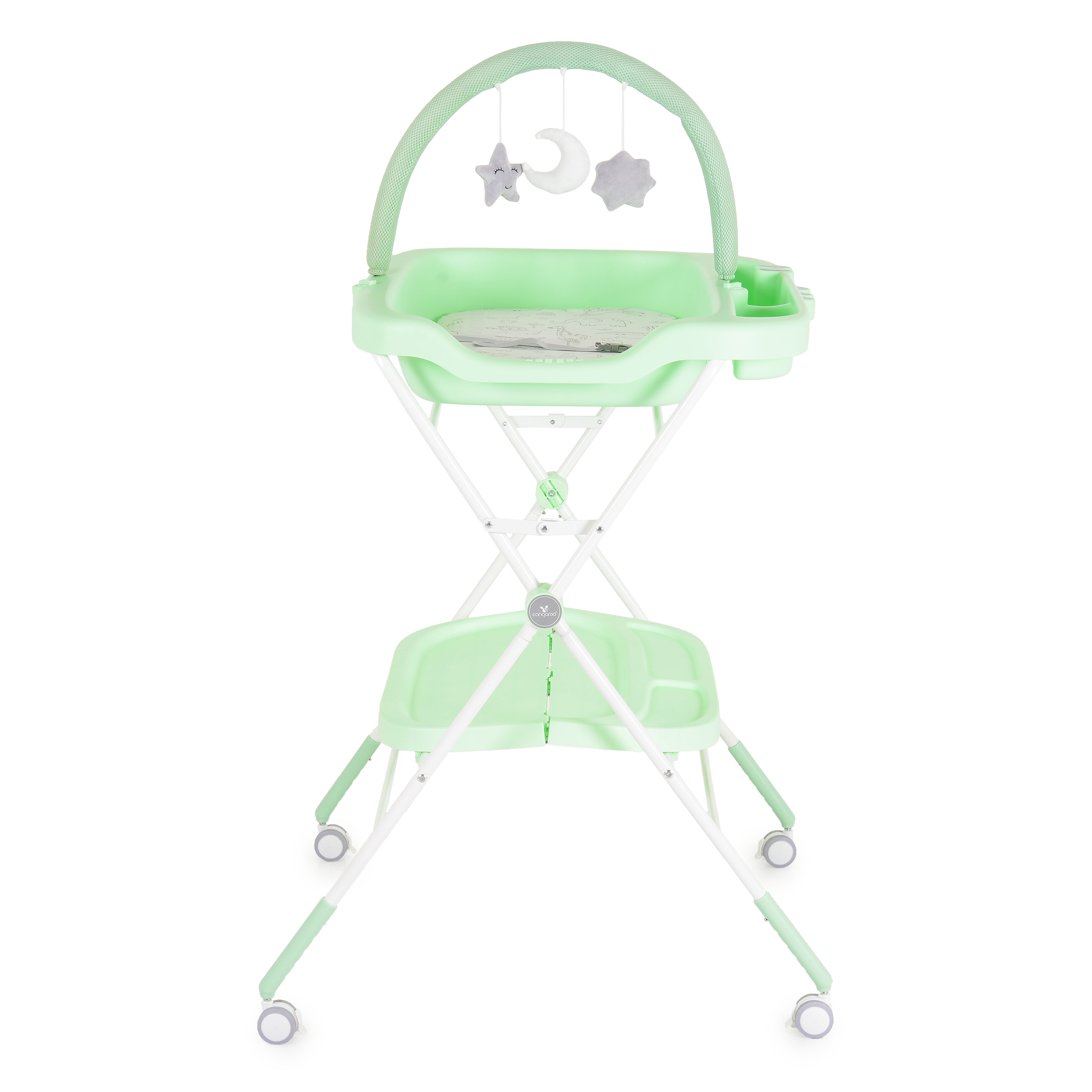 Multifunctional changing table Croco green