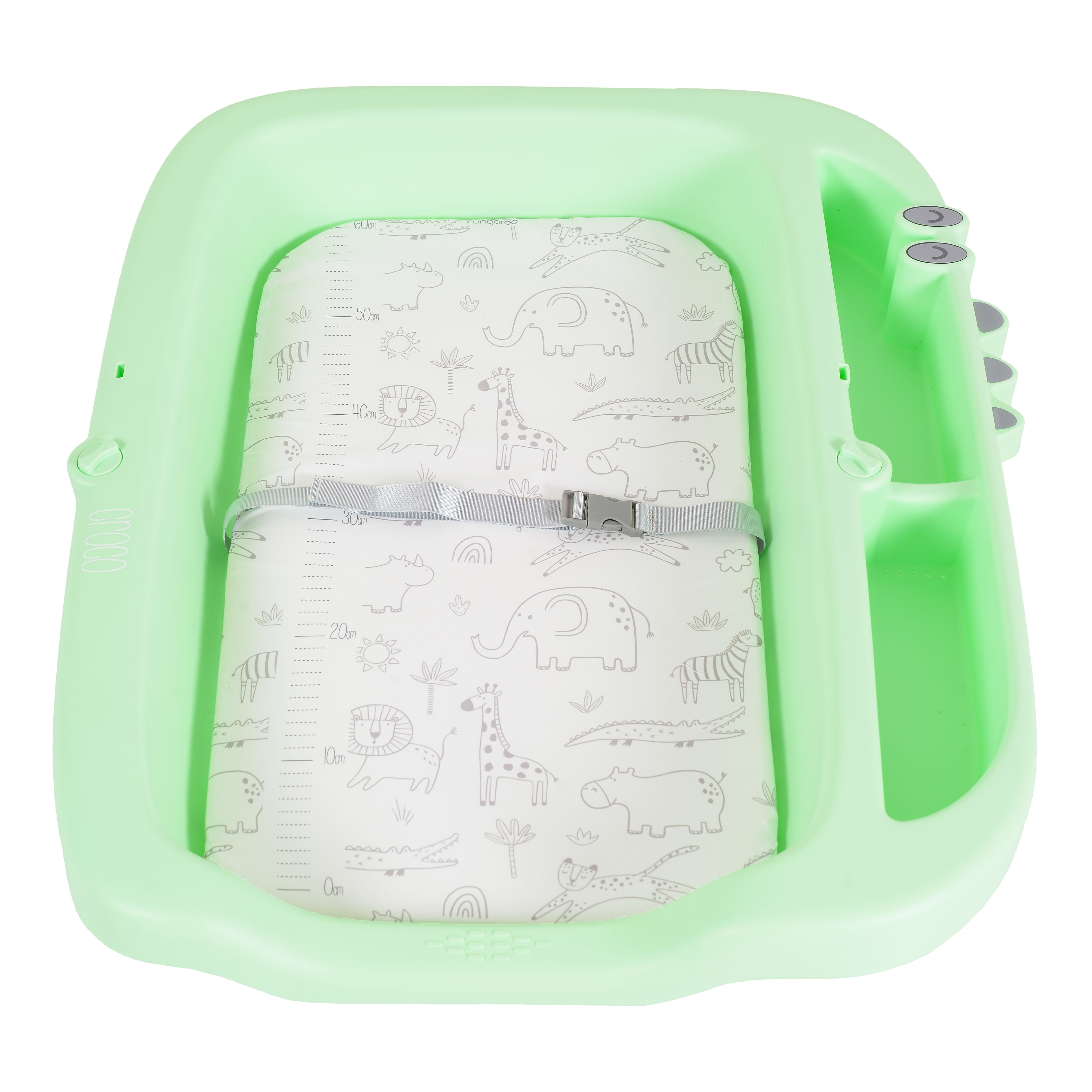 Multifunctional changing table Croco green